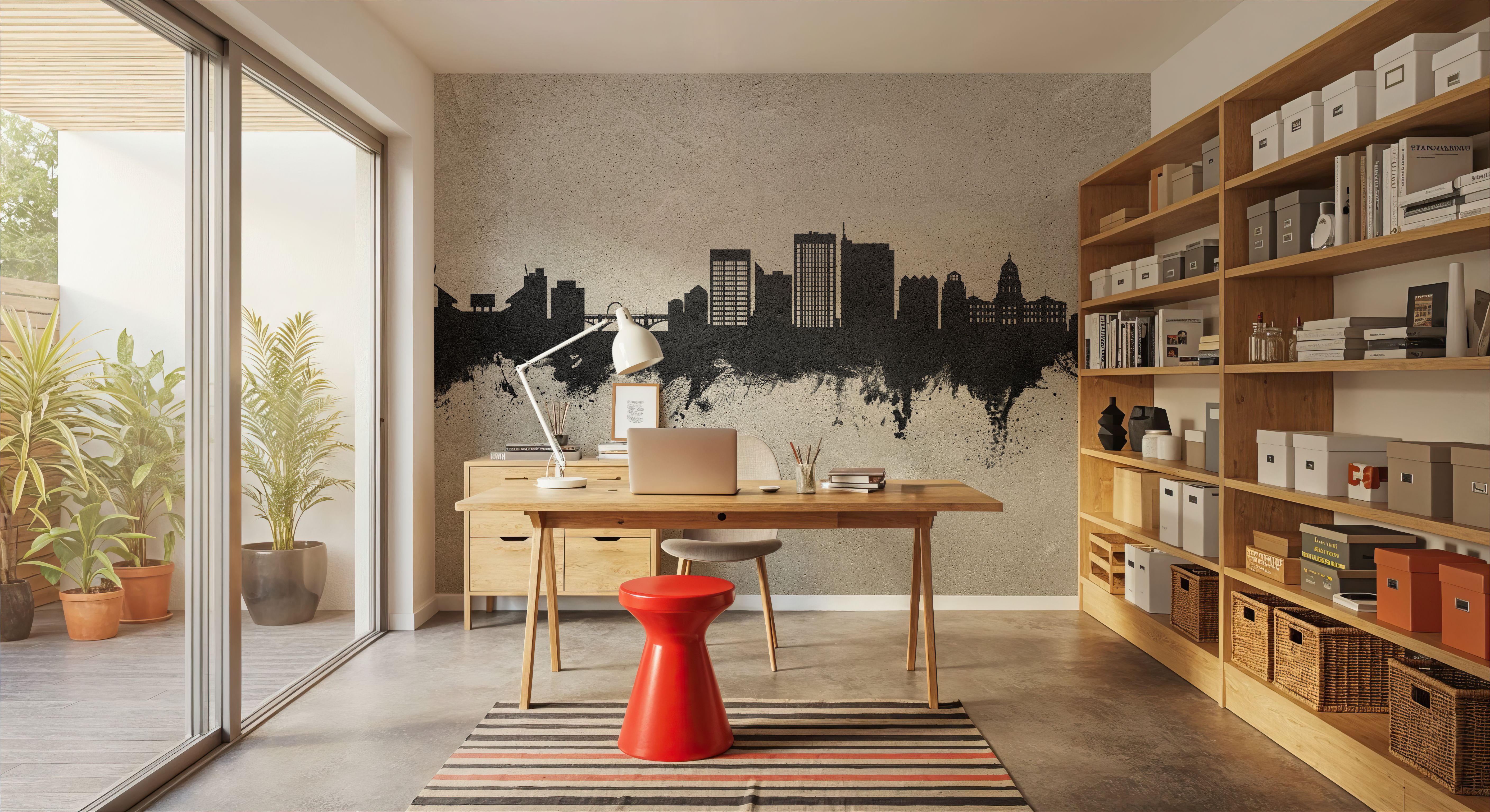 Boise Idaho Skyline Concrete, Wallpaper