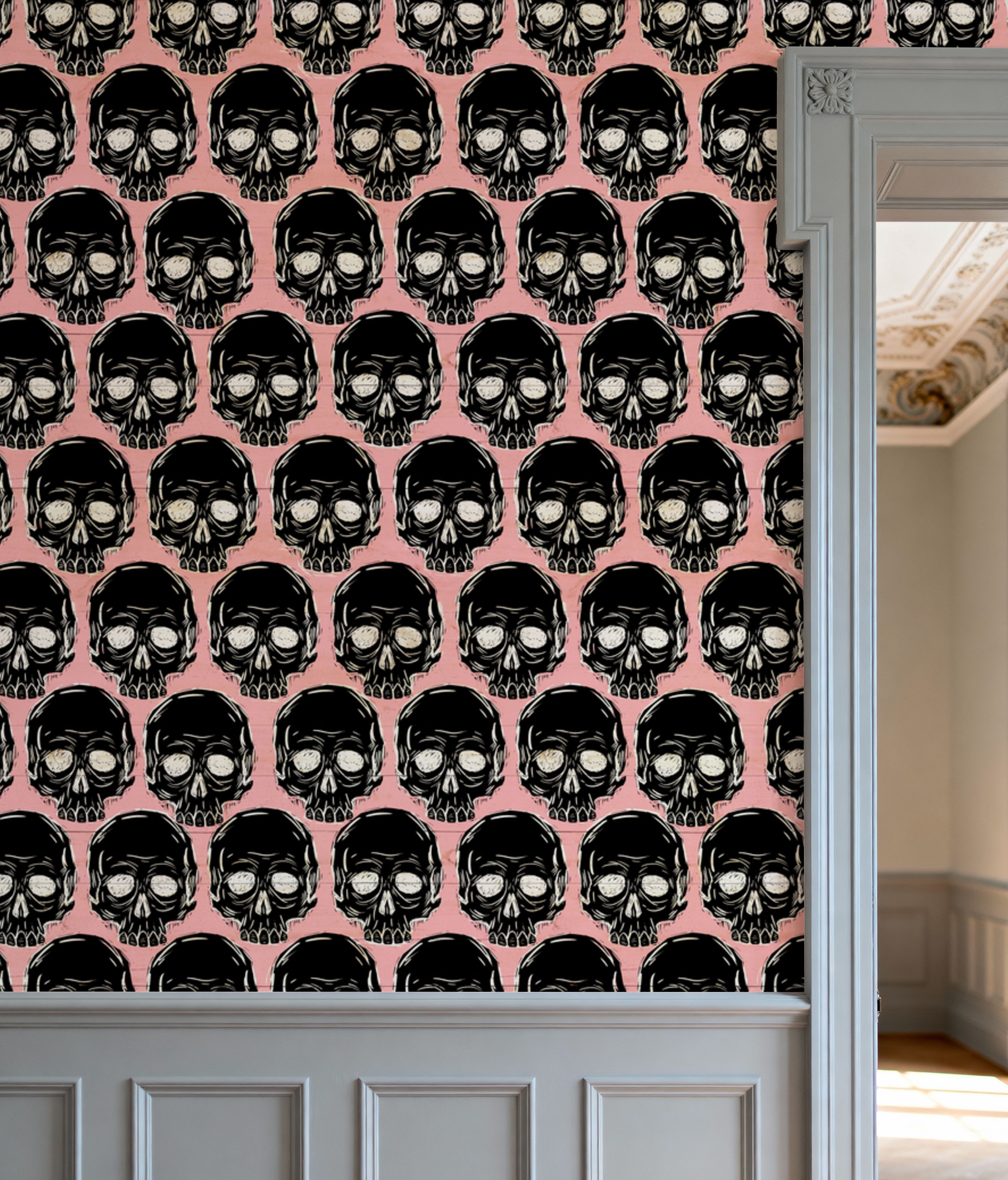 Skulls Everywhere Pink