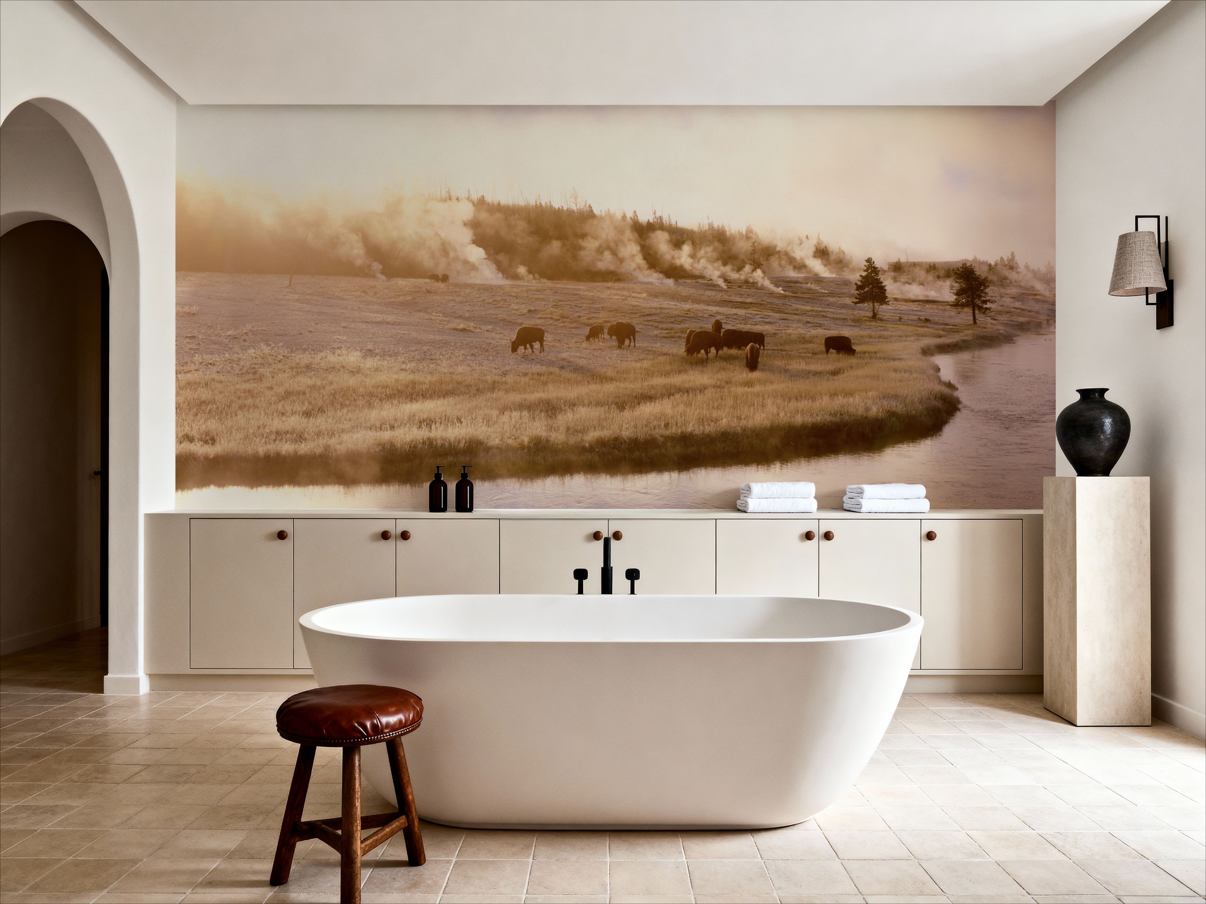 Bison Firehole River