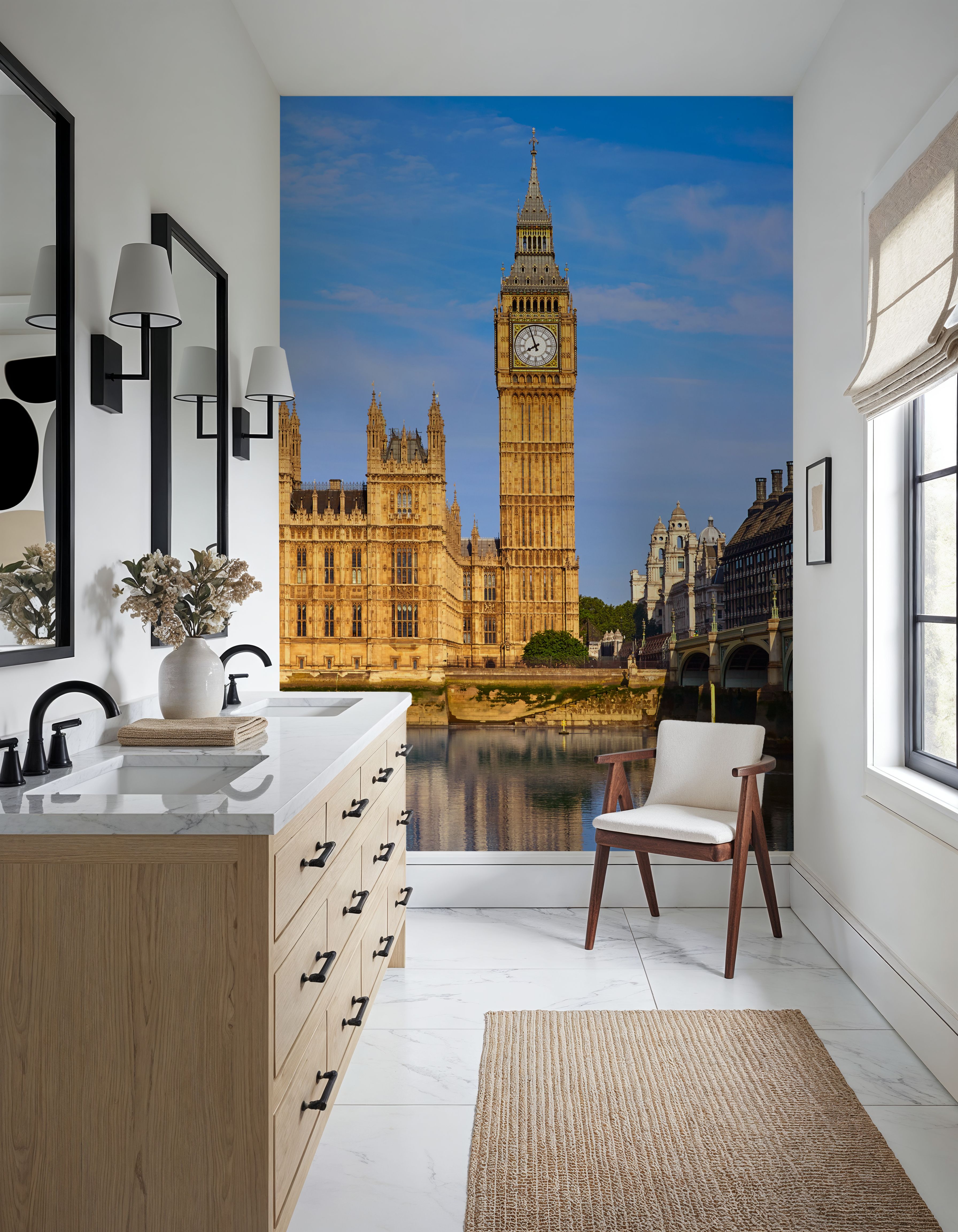 Big Ben Tower and Thames River