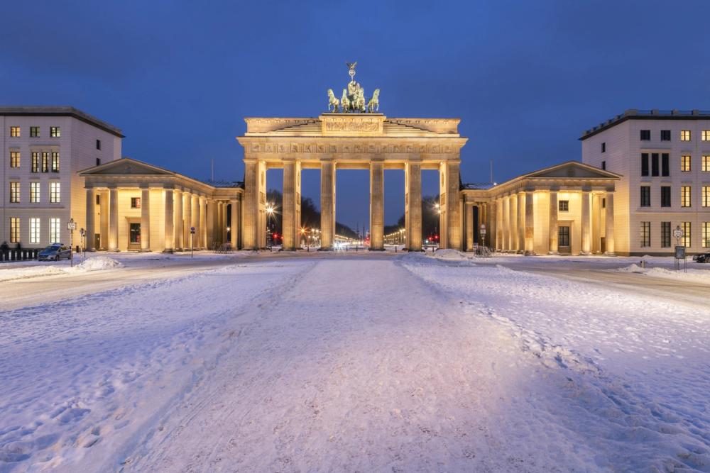 Snowy Brandenburger Tor