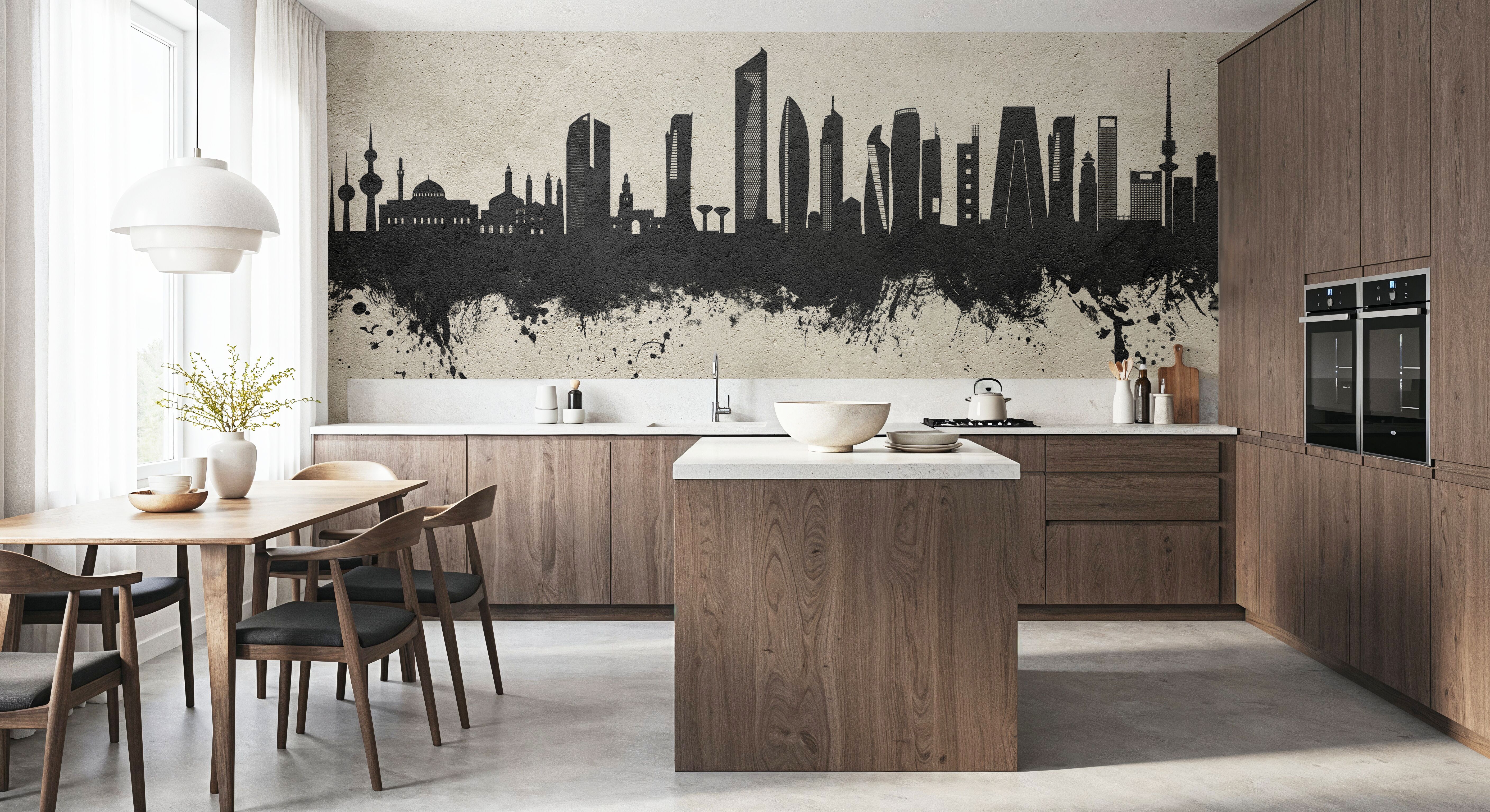 Kuwait City Skyline Concrete