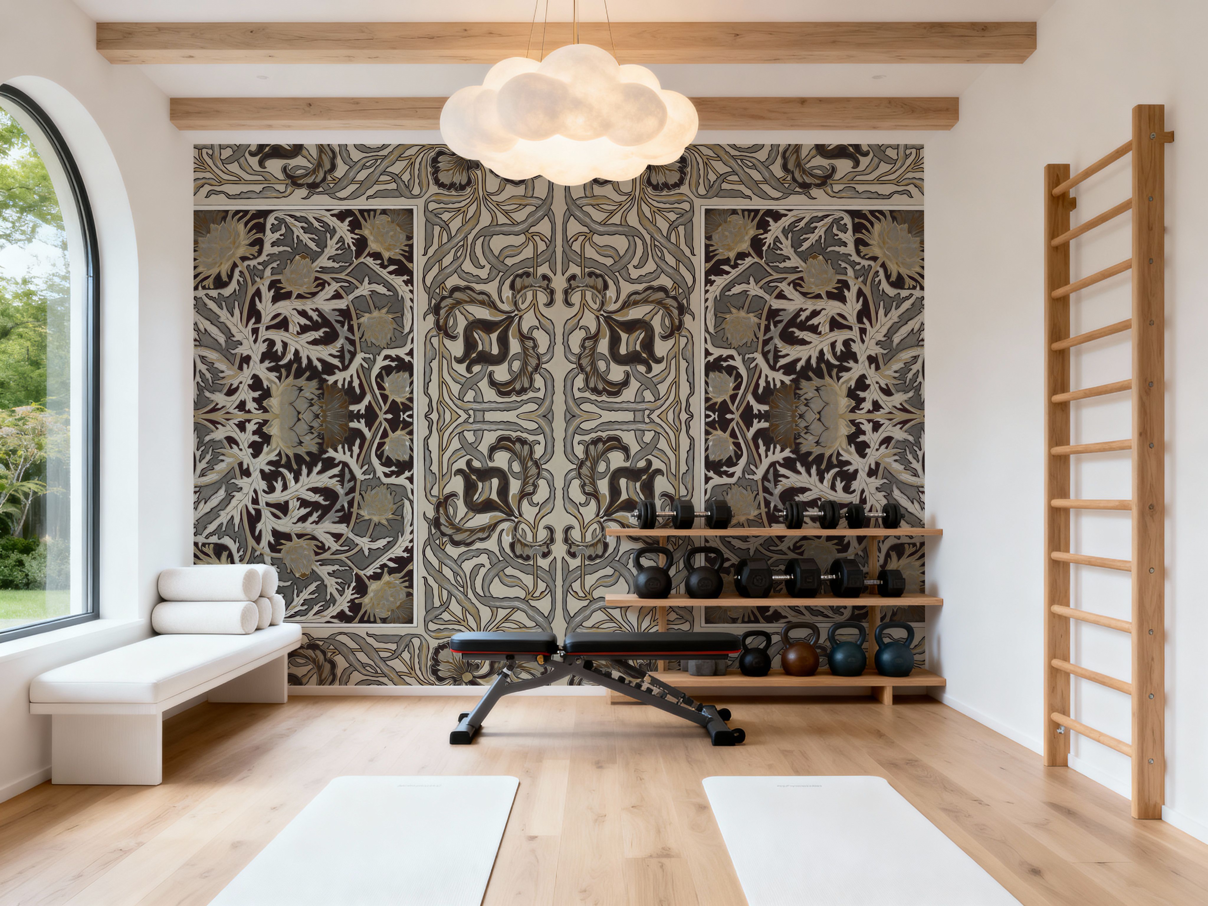 Iris & Thistle Ornament, Earth