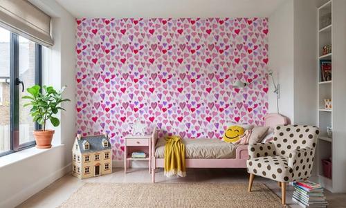 Pink & Purple Painted Hearts