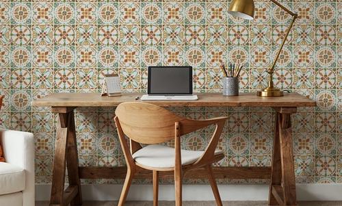 Autumn Tiles White