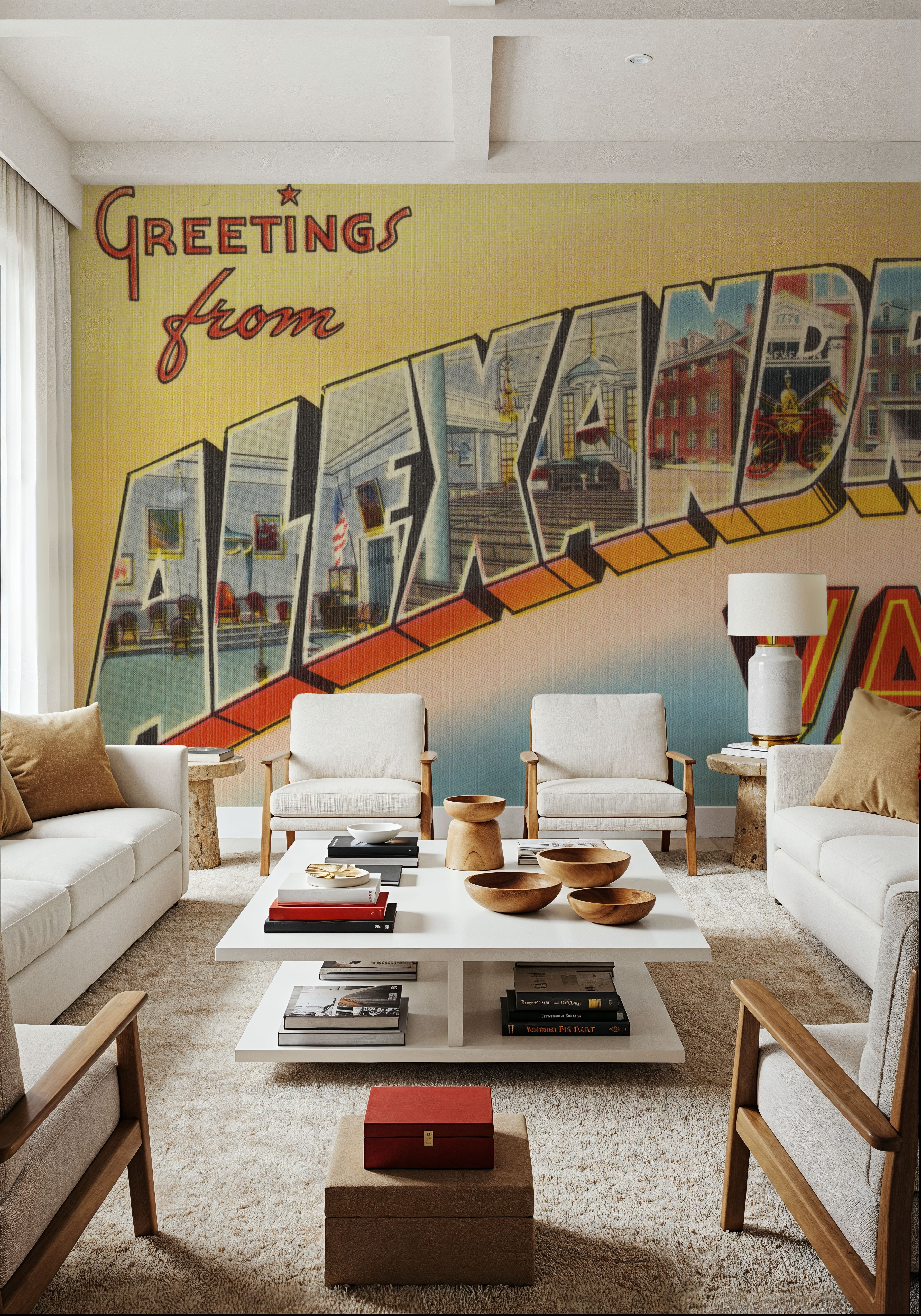 Greetings from Alexandria - Screenprint Postcard