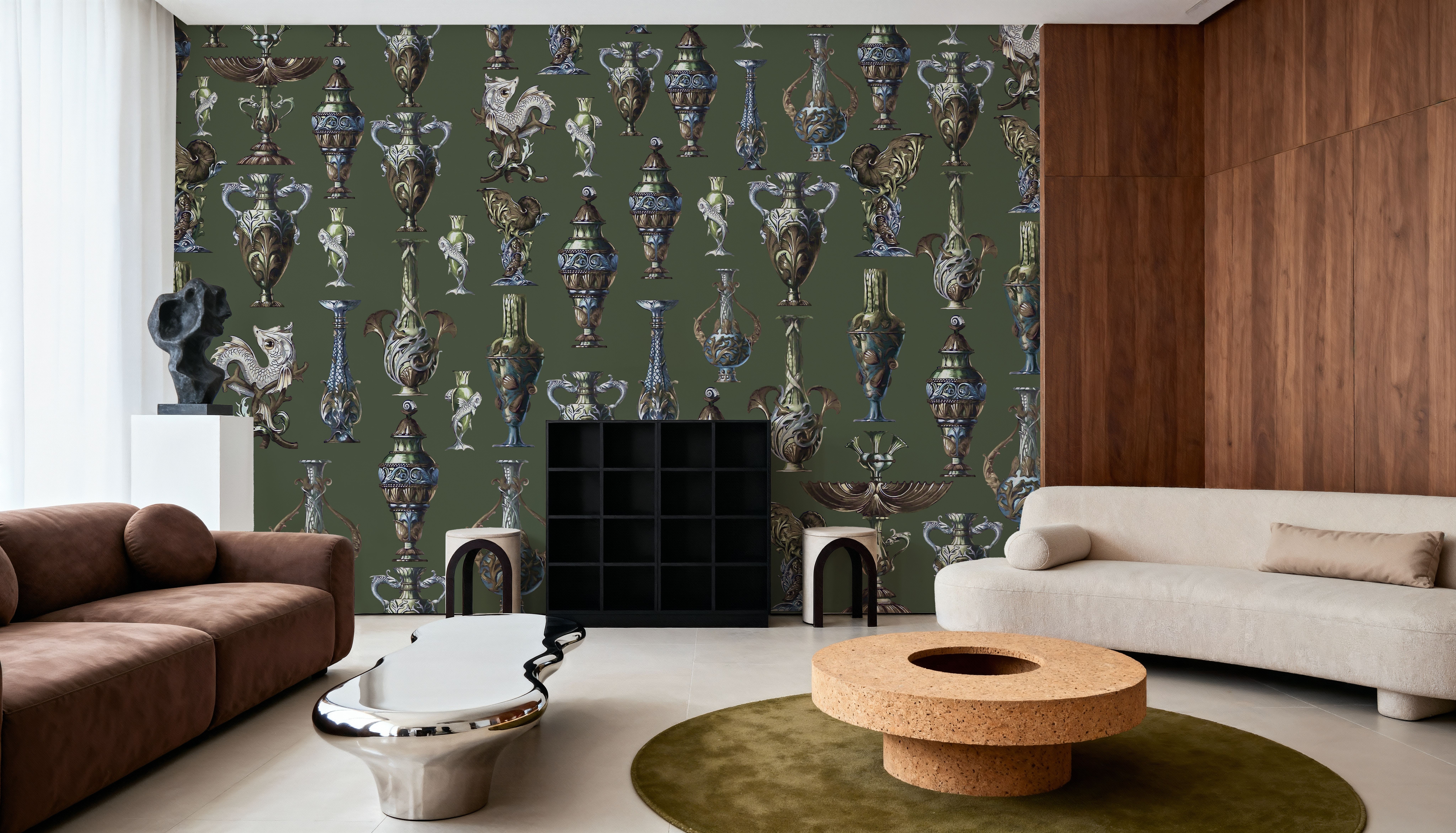 Art Deco Wall Green