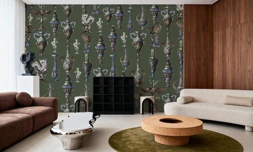 Art Deco Wall Green