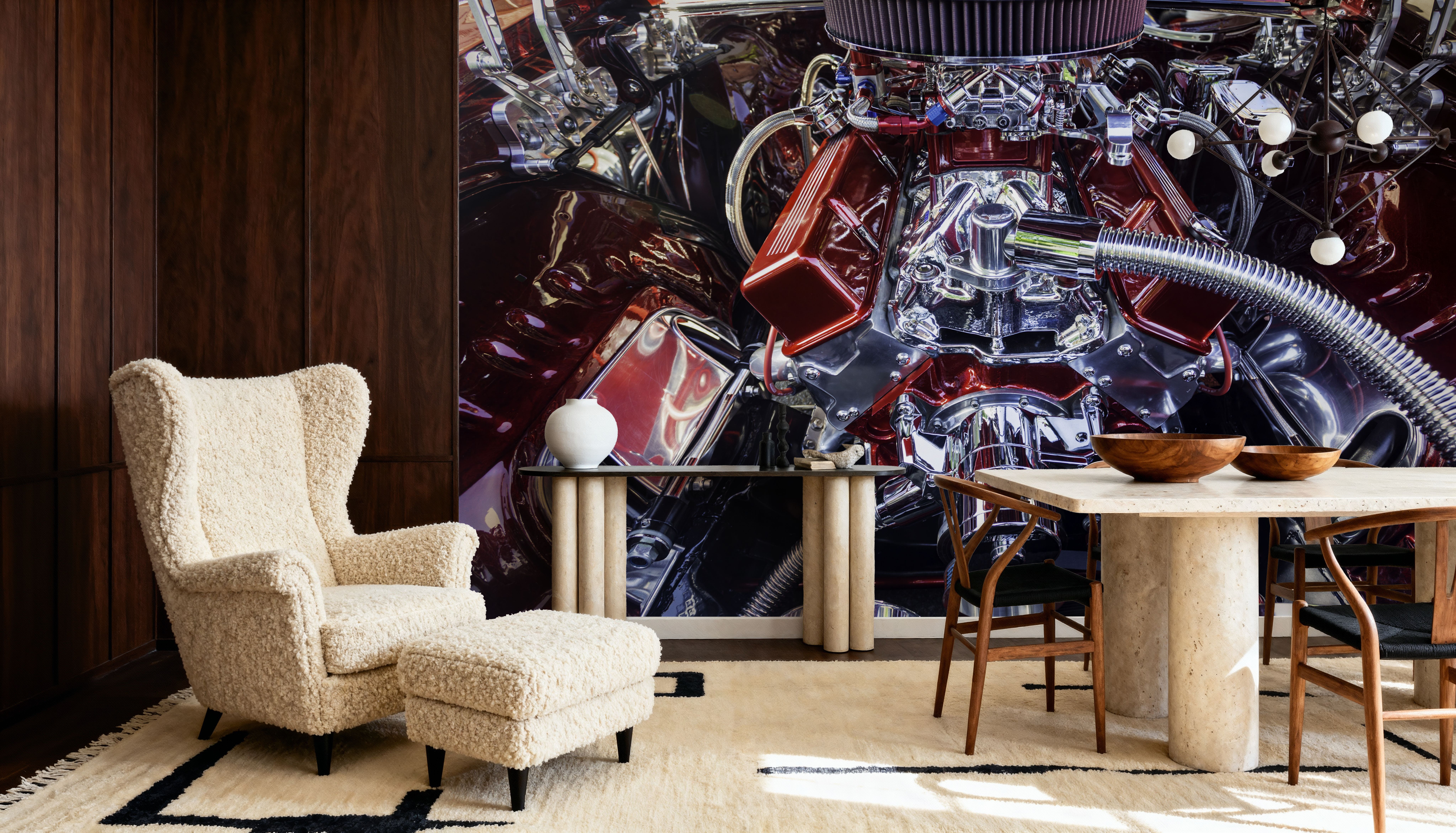 Hot Rod Motor, Papier peint