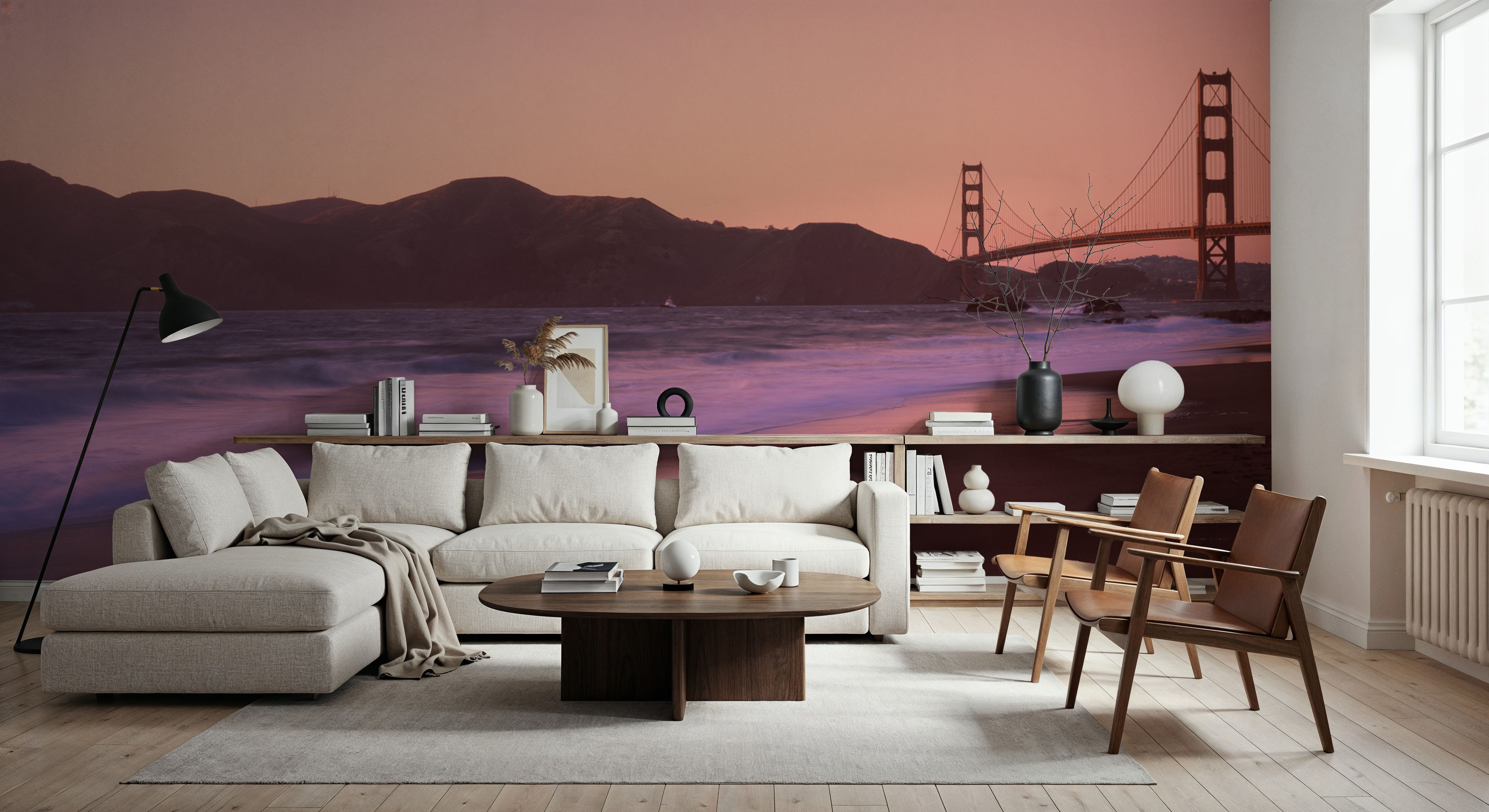 Crimson Bridge Twilight Red