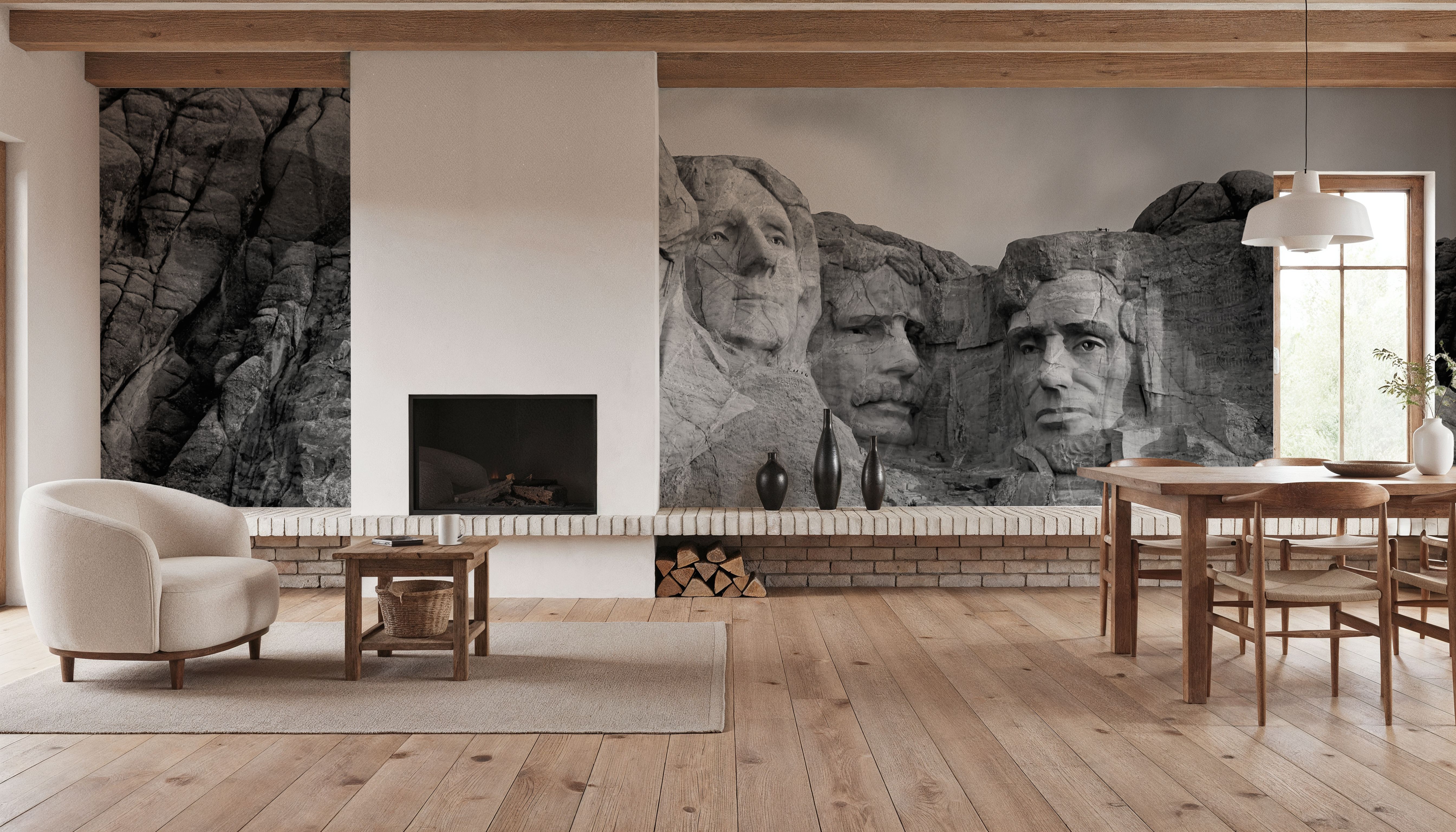 Mount Rushmore, Black And White
