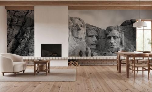 Mount Rushmore, Black And White