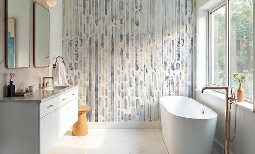 Feather Wall Blue