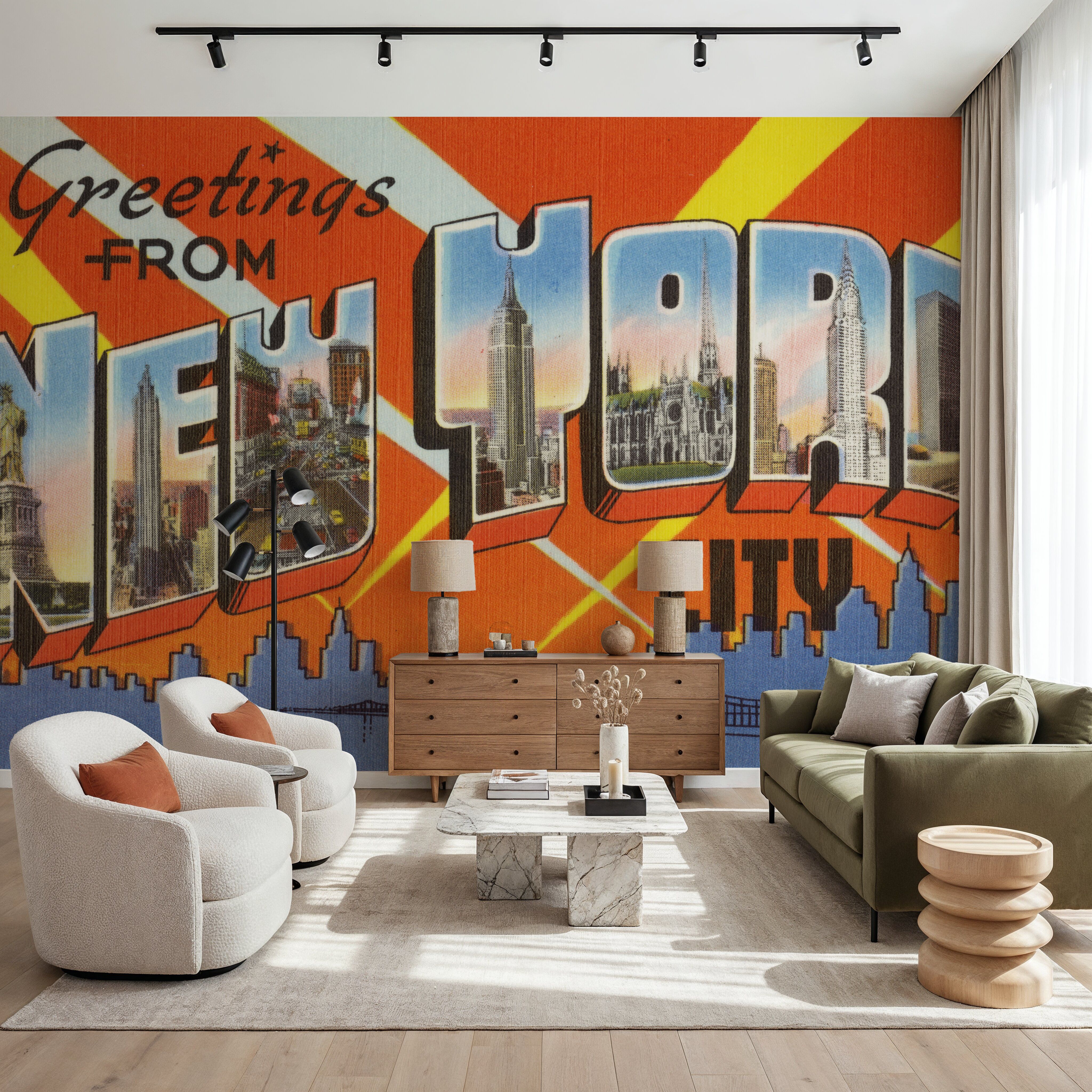 Greetings from NYC - Screenprint Postcard