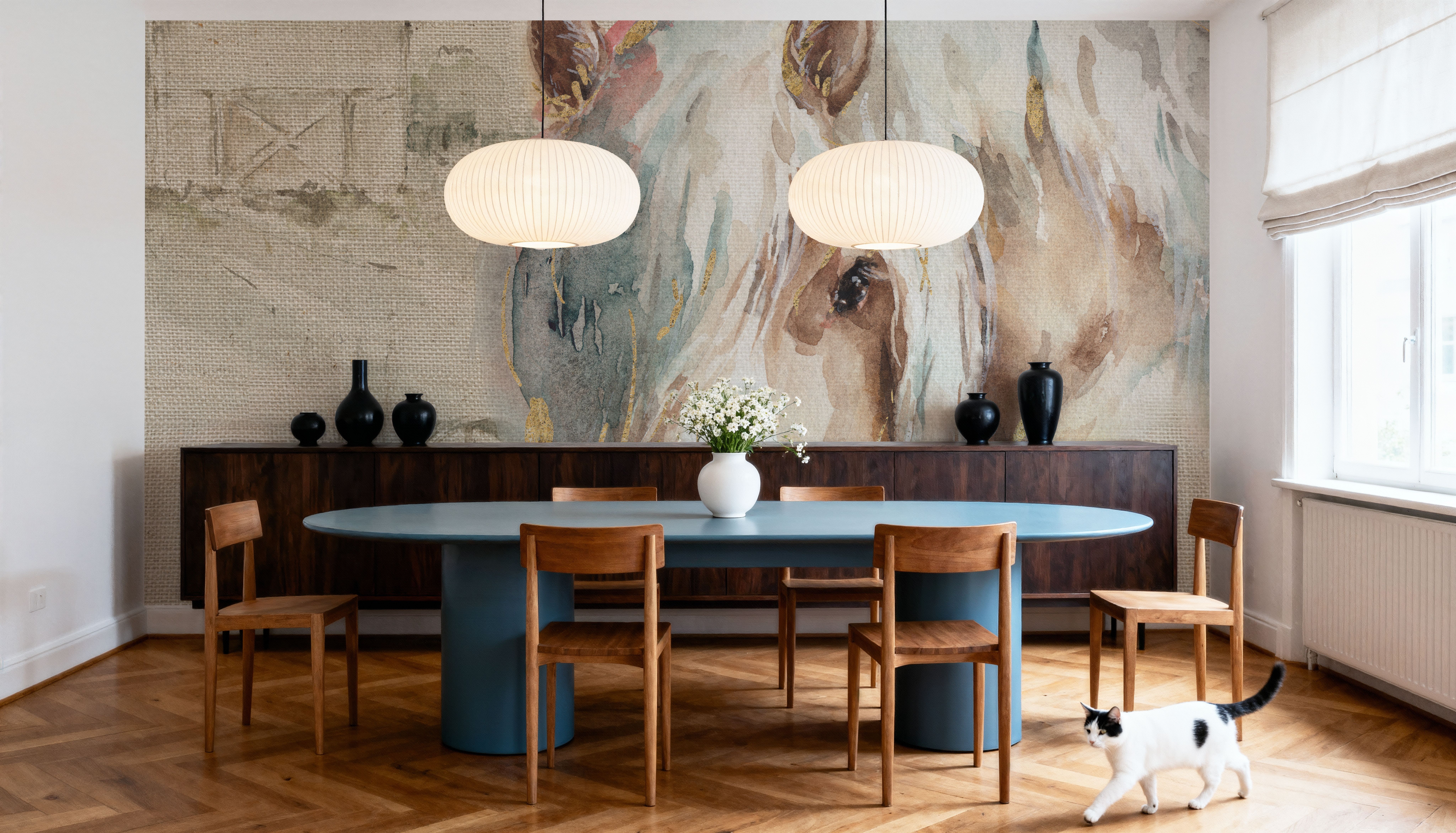 Farm Friends IV on Burlap