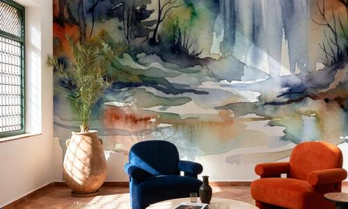 Forest Grove II - Watercolor Landscape Series