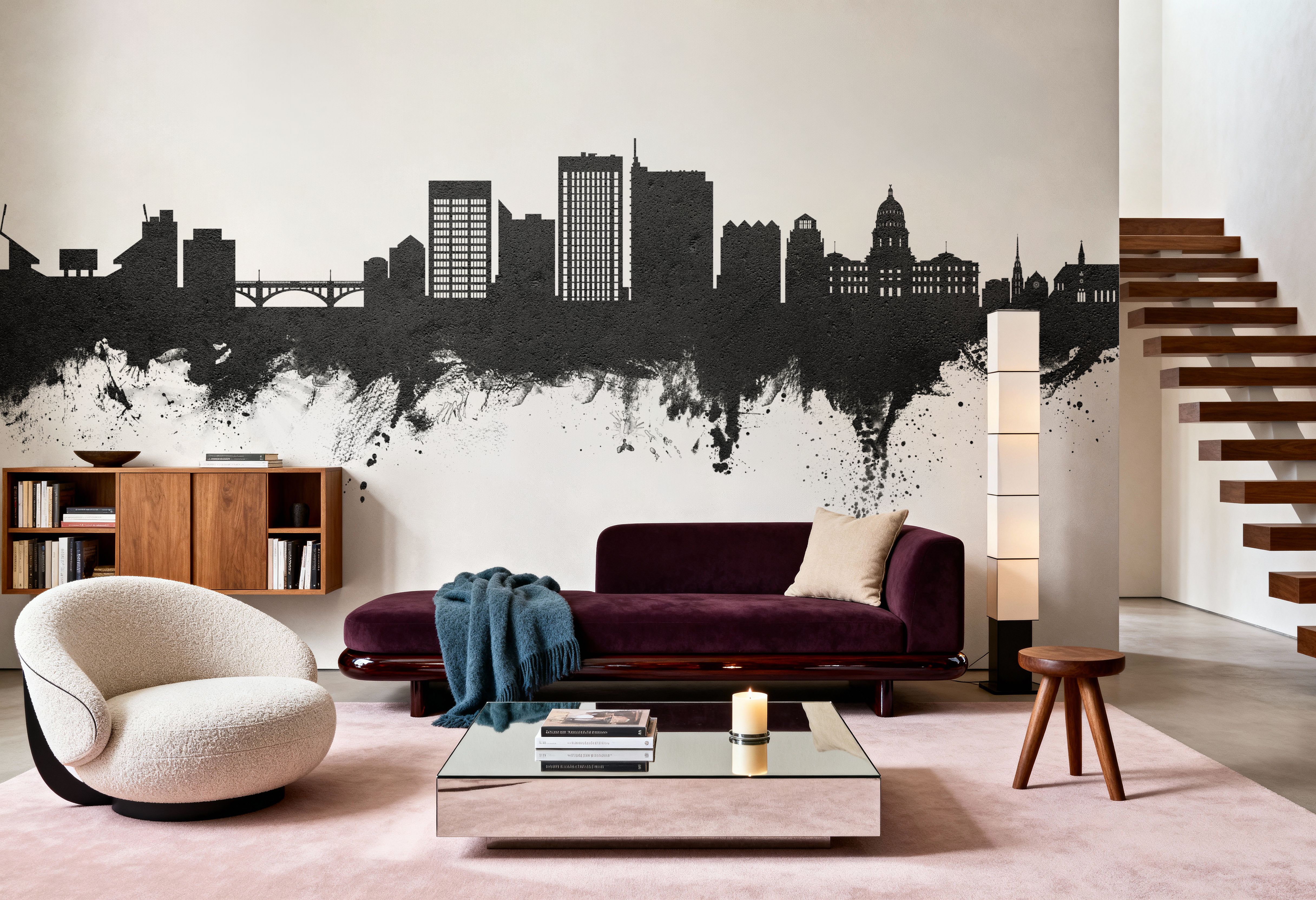 Boise Idaho Skyline Black & White