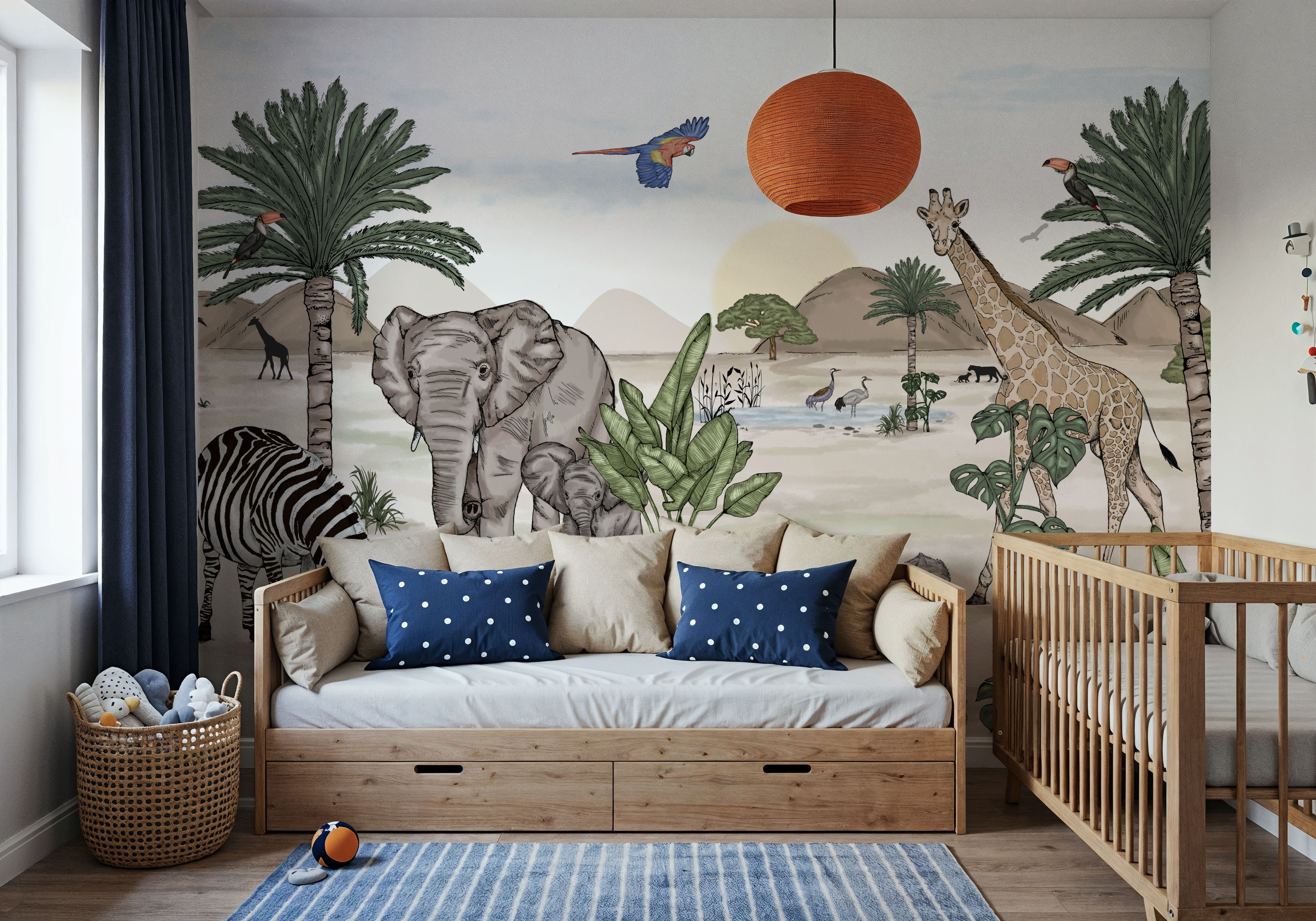 Safari Retreat, Carte da parati