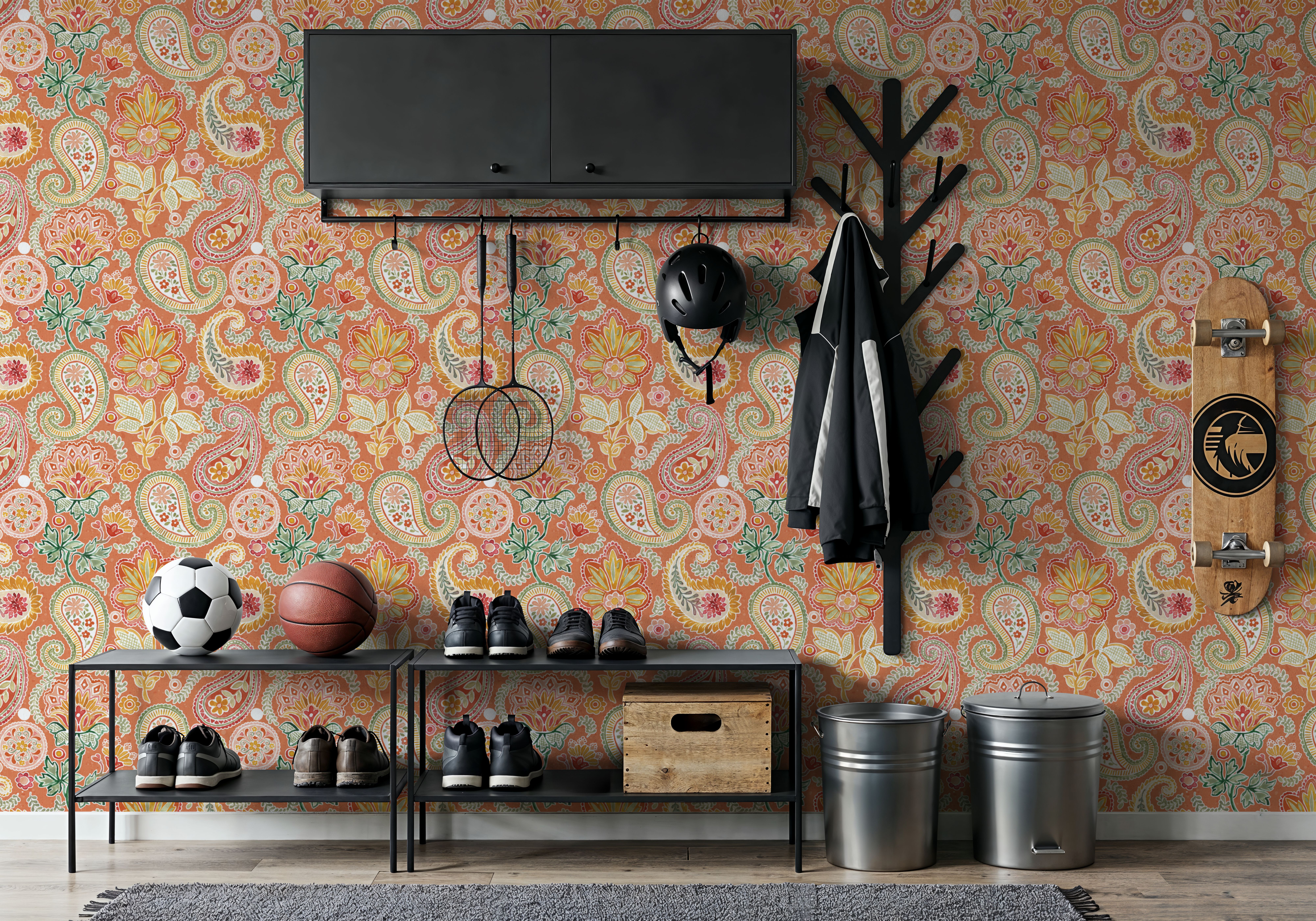 Harvest Paisley Mini Orange