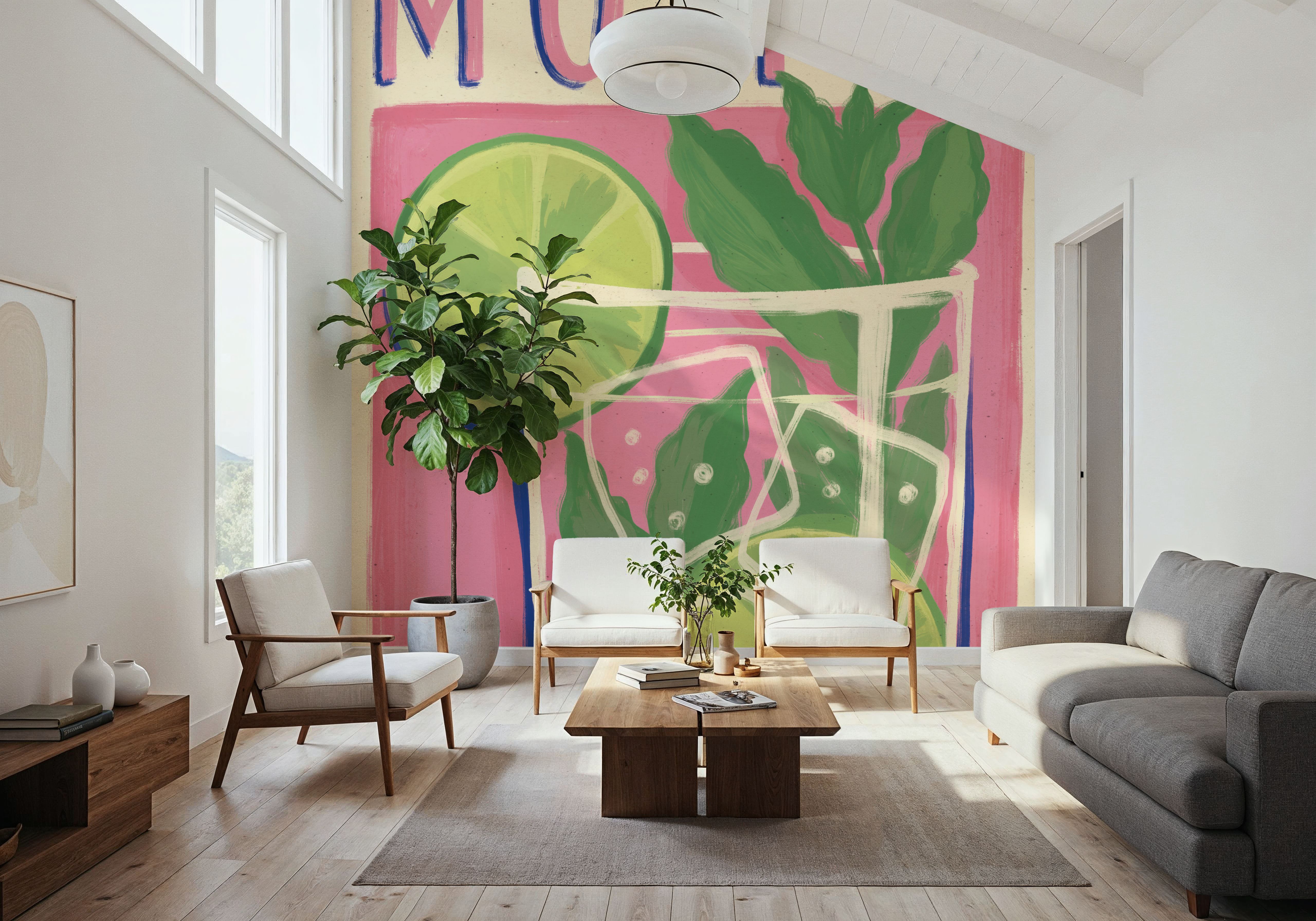 Cocktails II, Papier peint