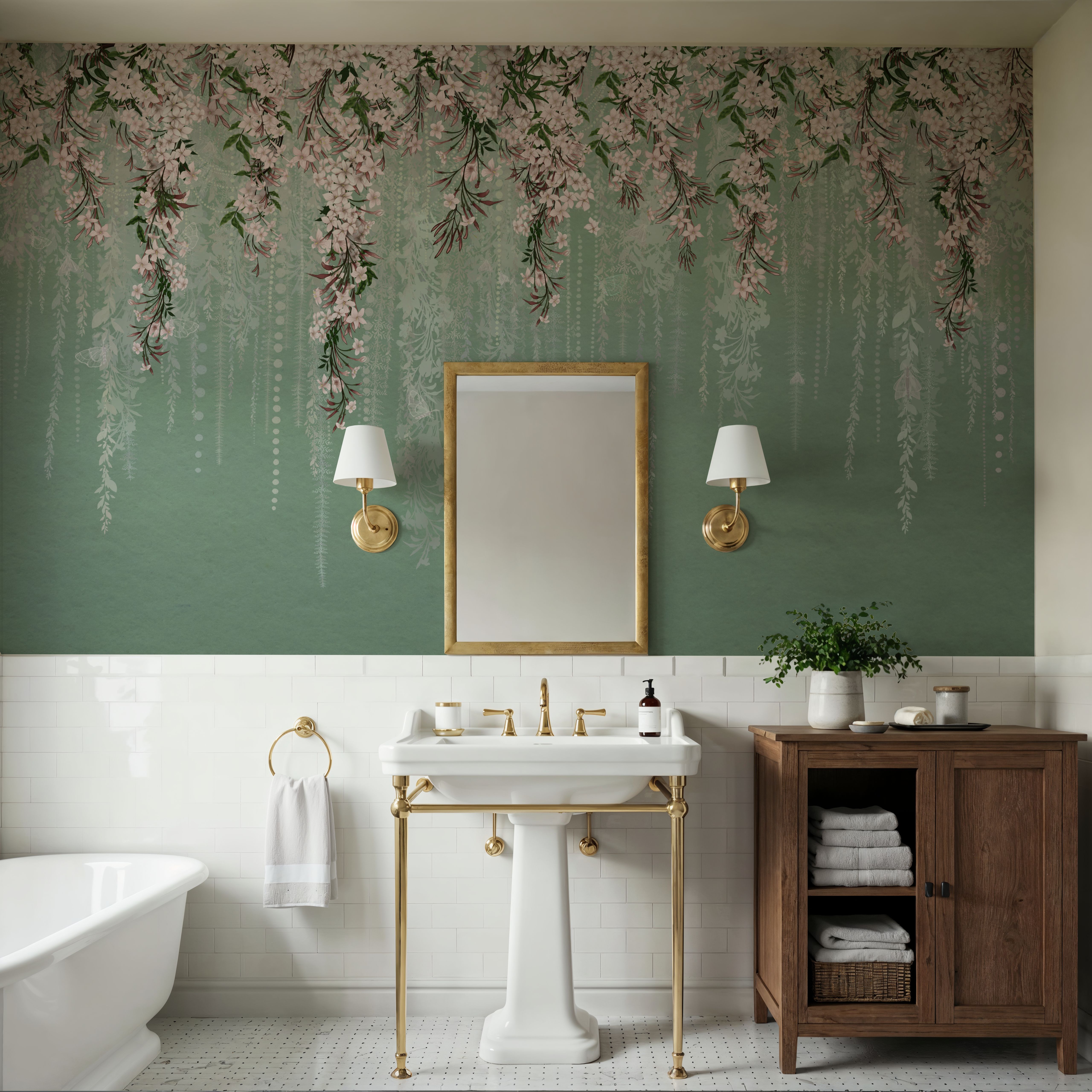 Jasmine Bower Mint Green