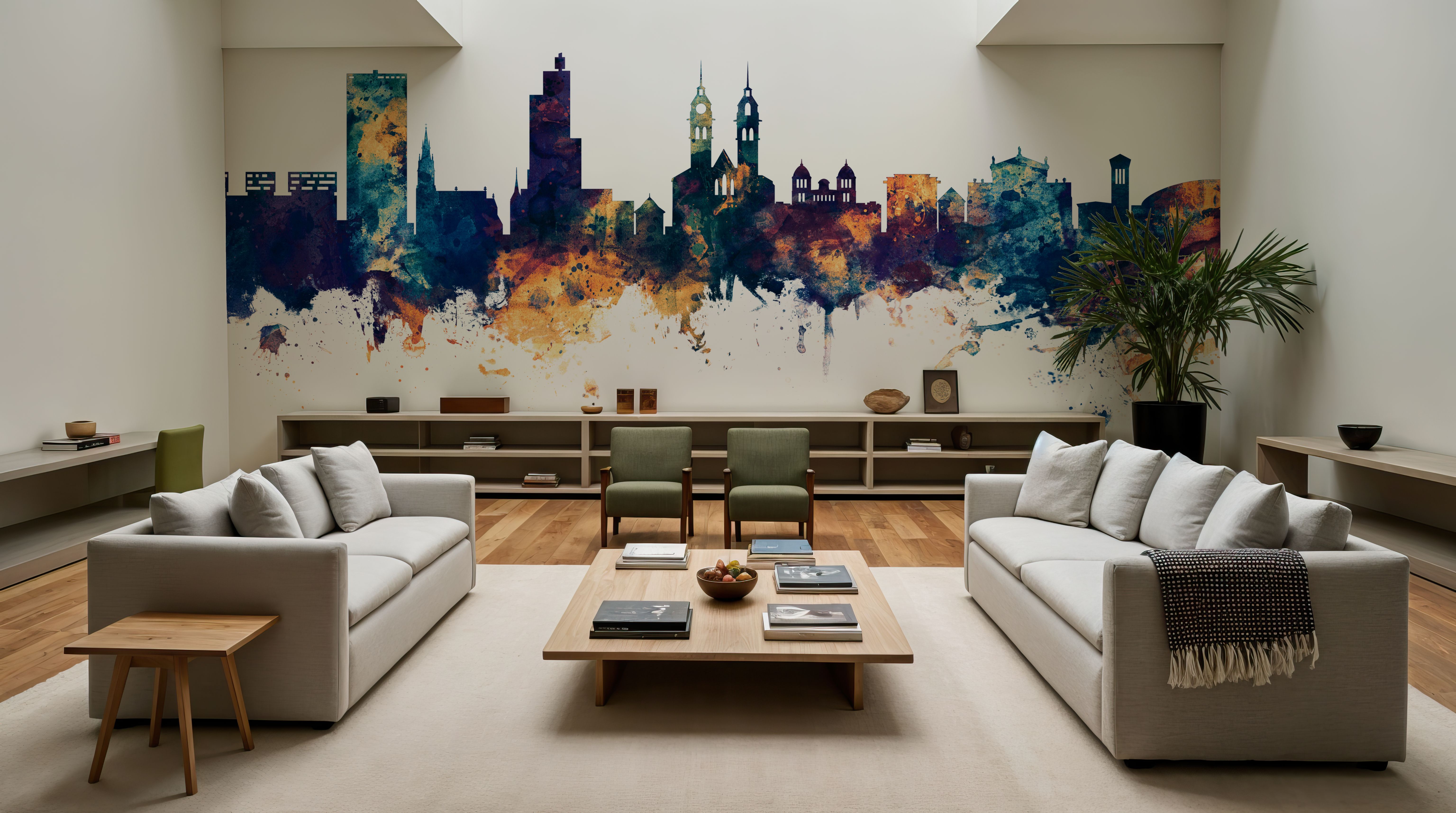 Wintherthur Switzerland Skyline Blue & Bronze