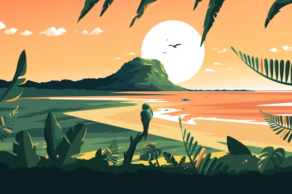 Travel Mauritius Sunset
