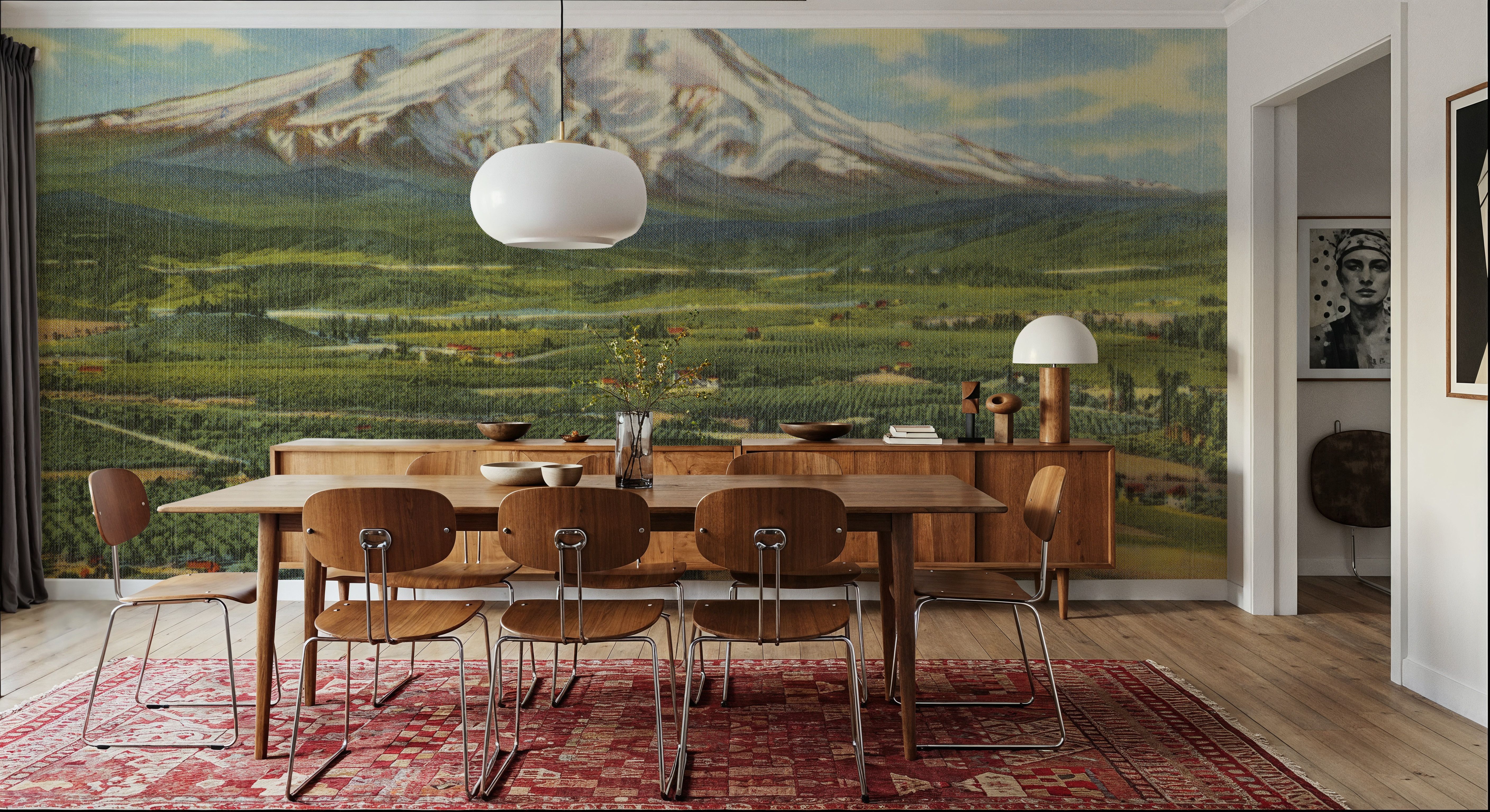 Mt. Hood - Screenprint Postcard