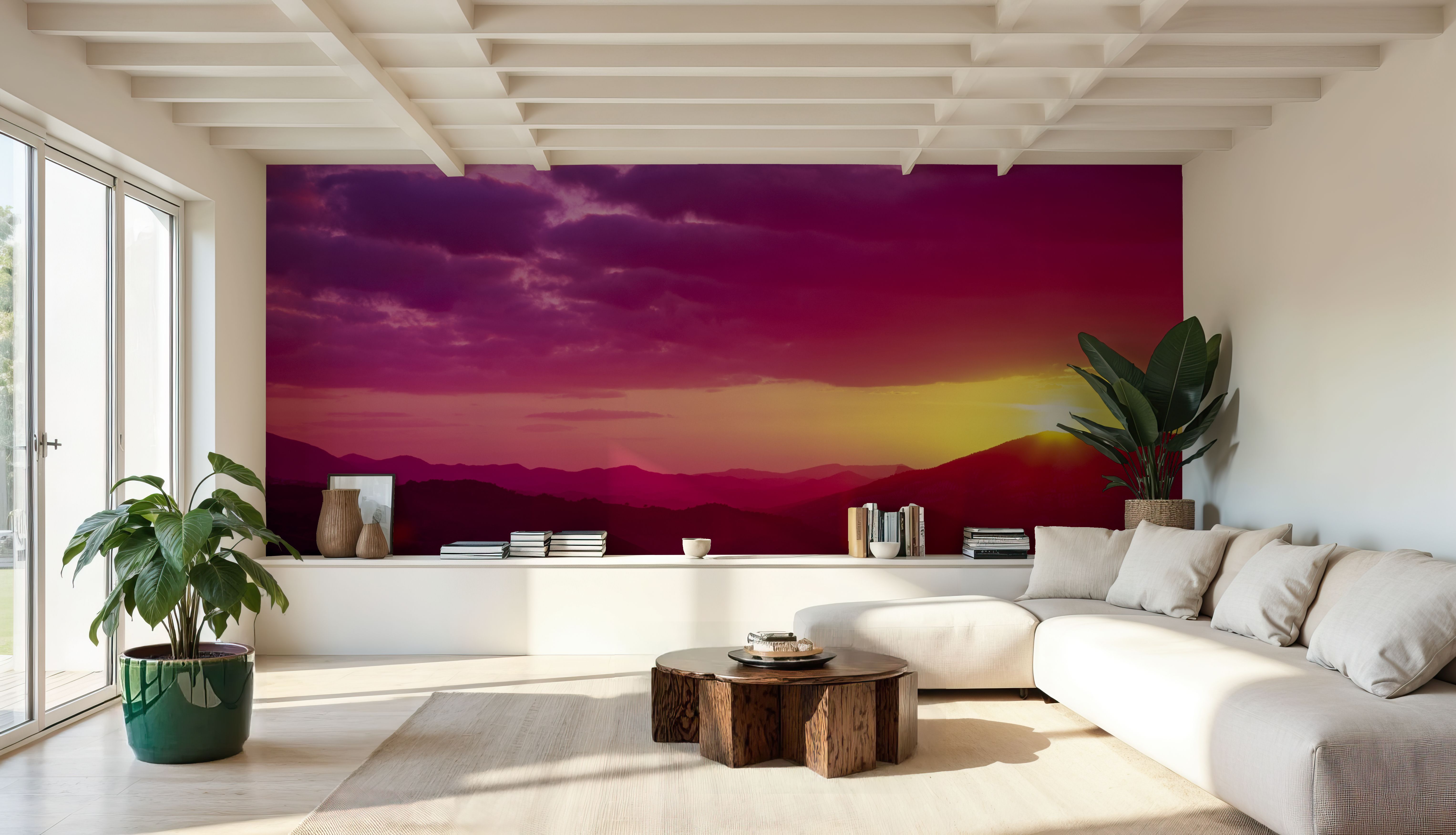 Magenta Twilight Peaks, Wallpaper