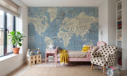 Mythical Map I Blue