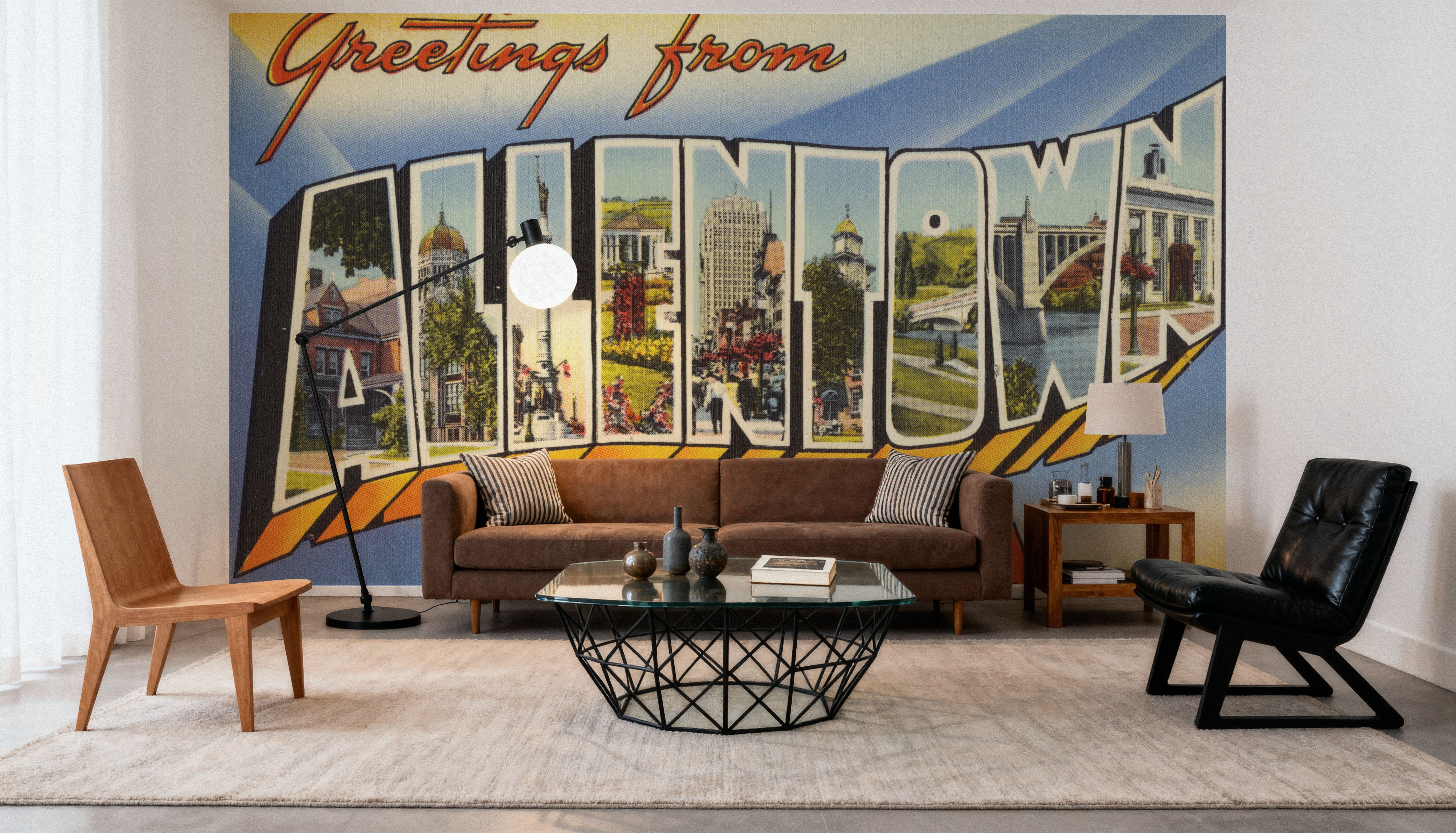 Greetings from Allentown - Screenprint Postcard