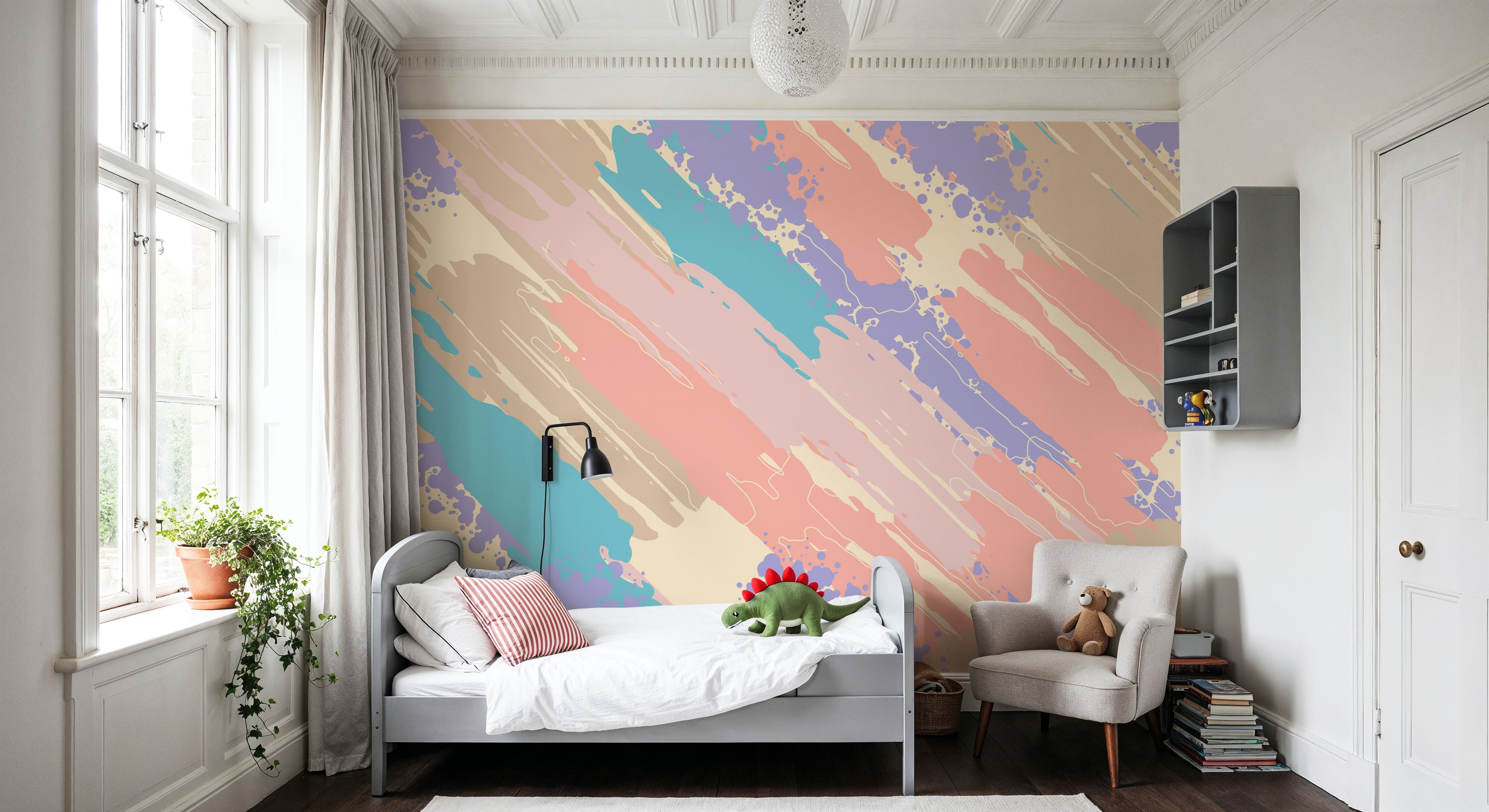 Shape And Splash Diagonal, Papel de parede