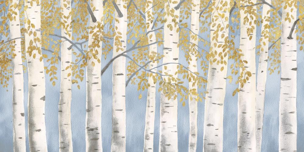 Fresh Forest Light Blue Gold