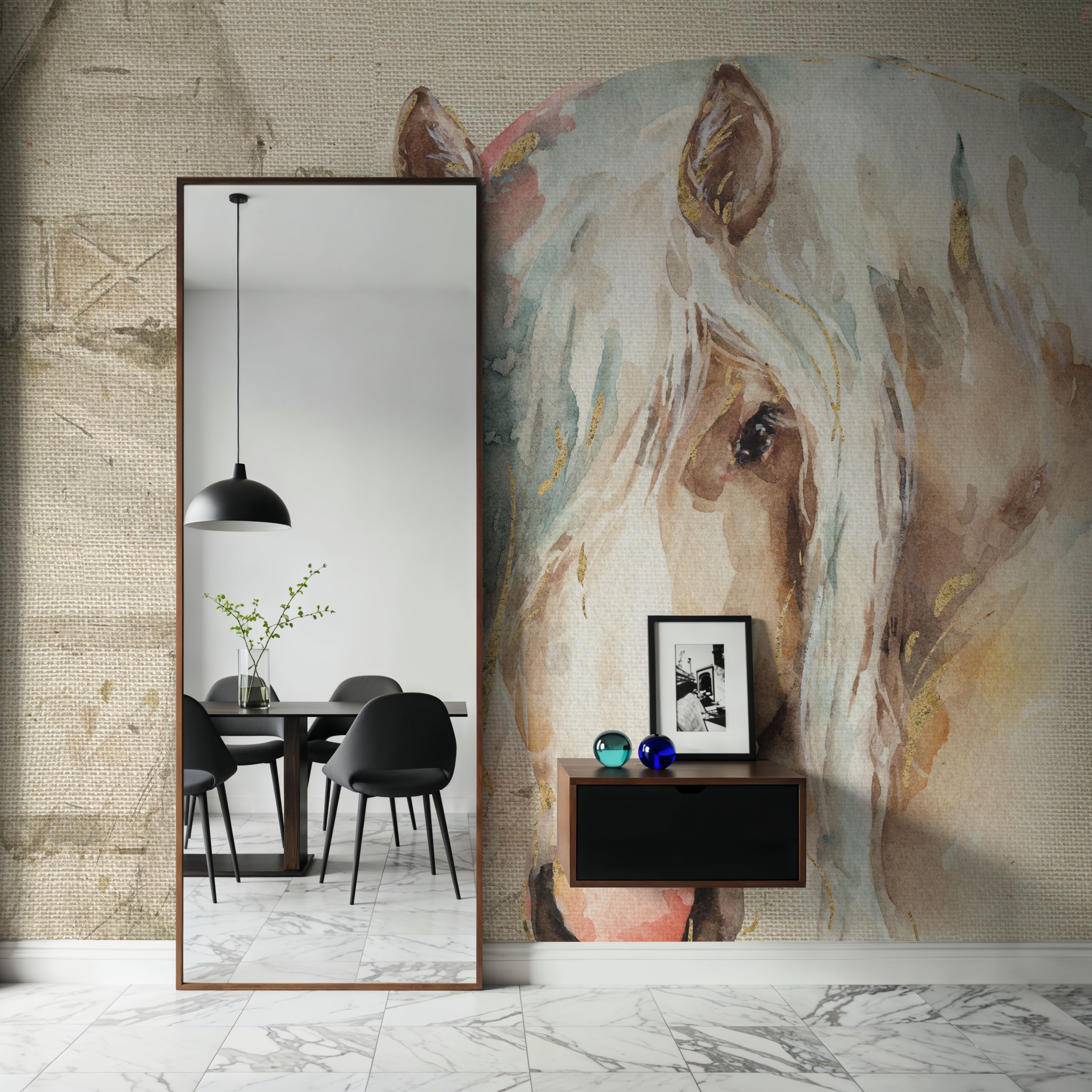 Farm Friends IV on Burlap