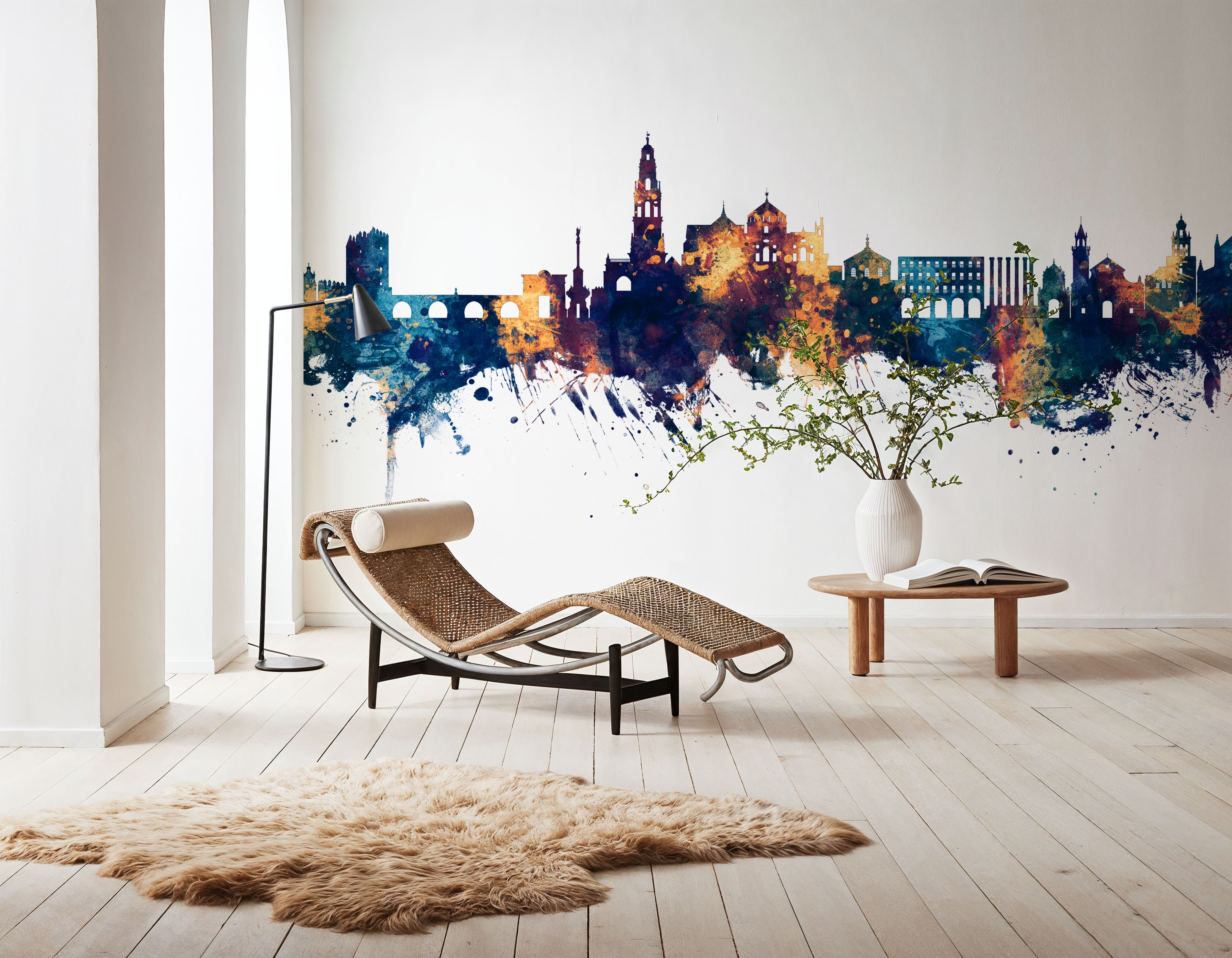 Córdoba Spain Skyline Blue & Bronze