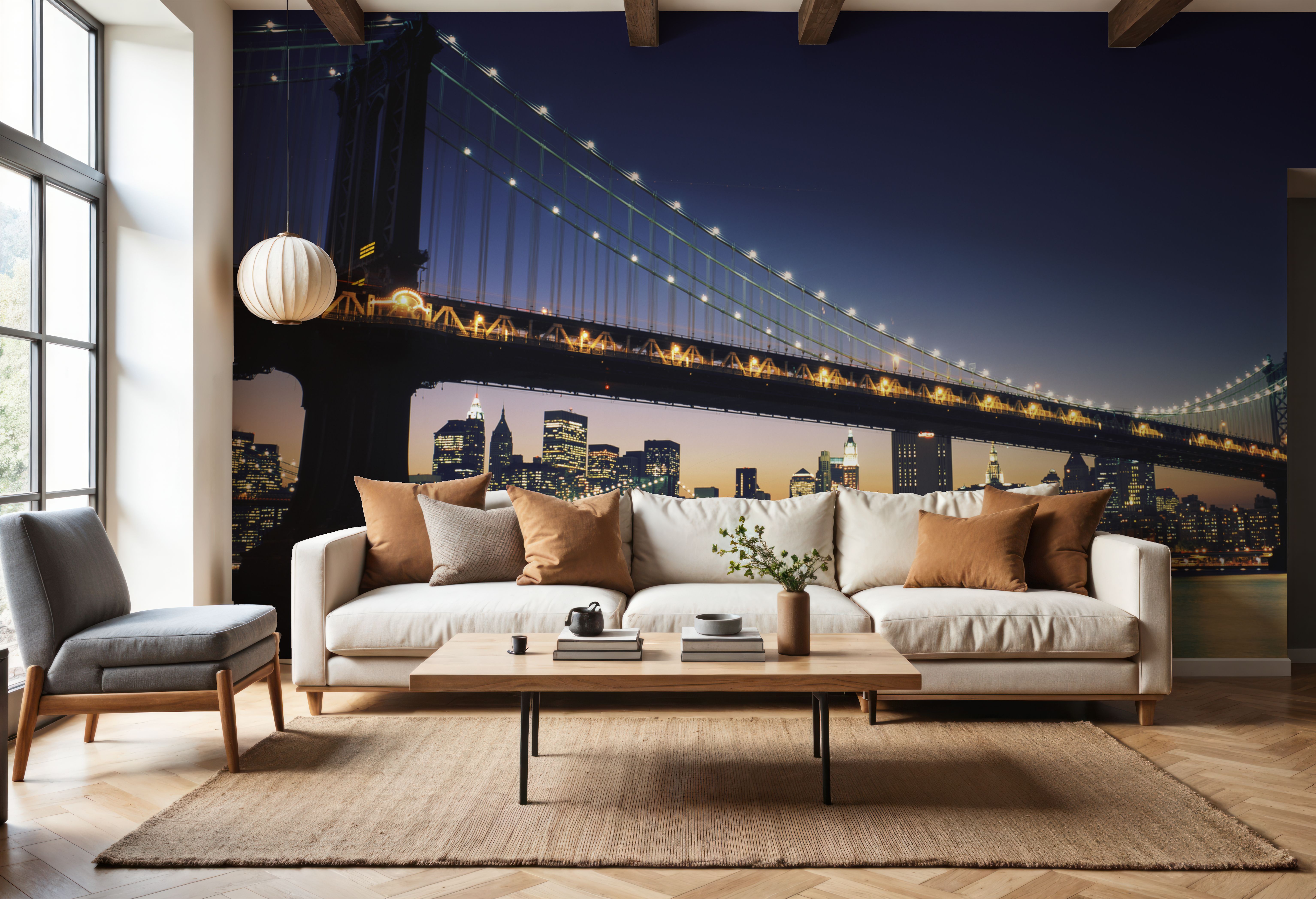 Illuminated Metropolis Bridge