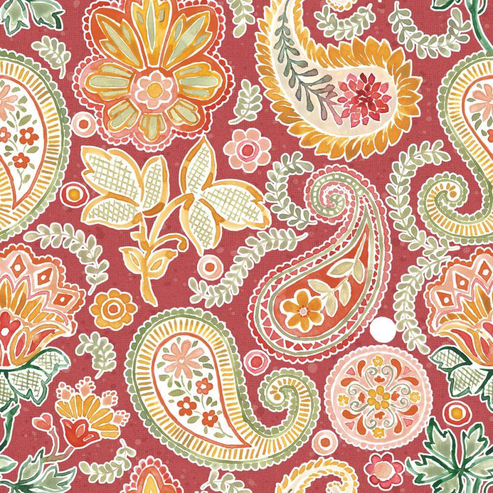 Harvest Paisley Mini Red