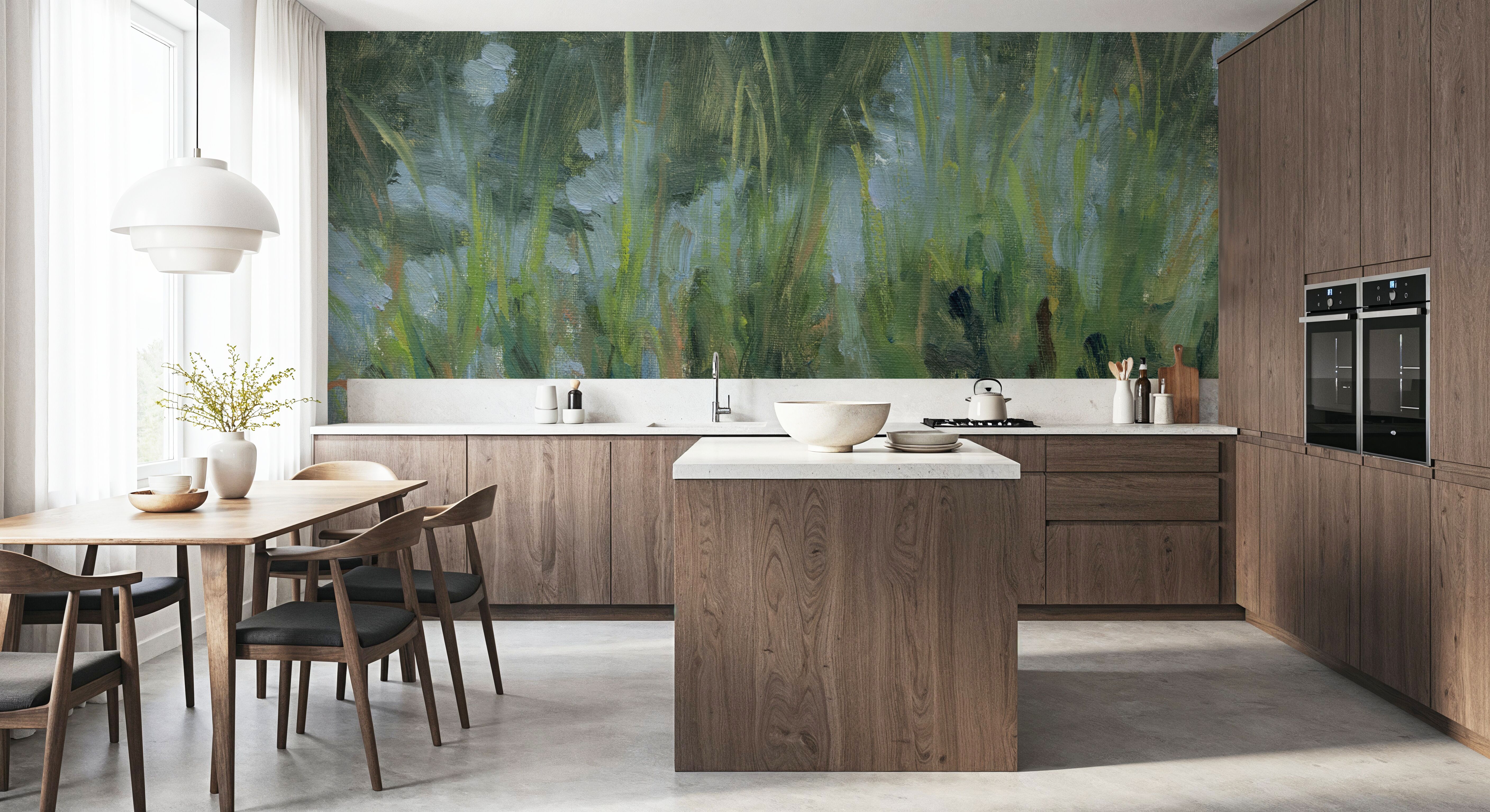 Marsh Reeds Reflecting