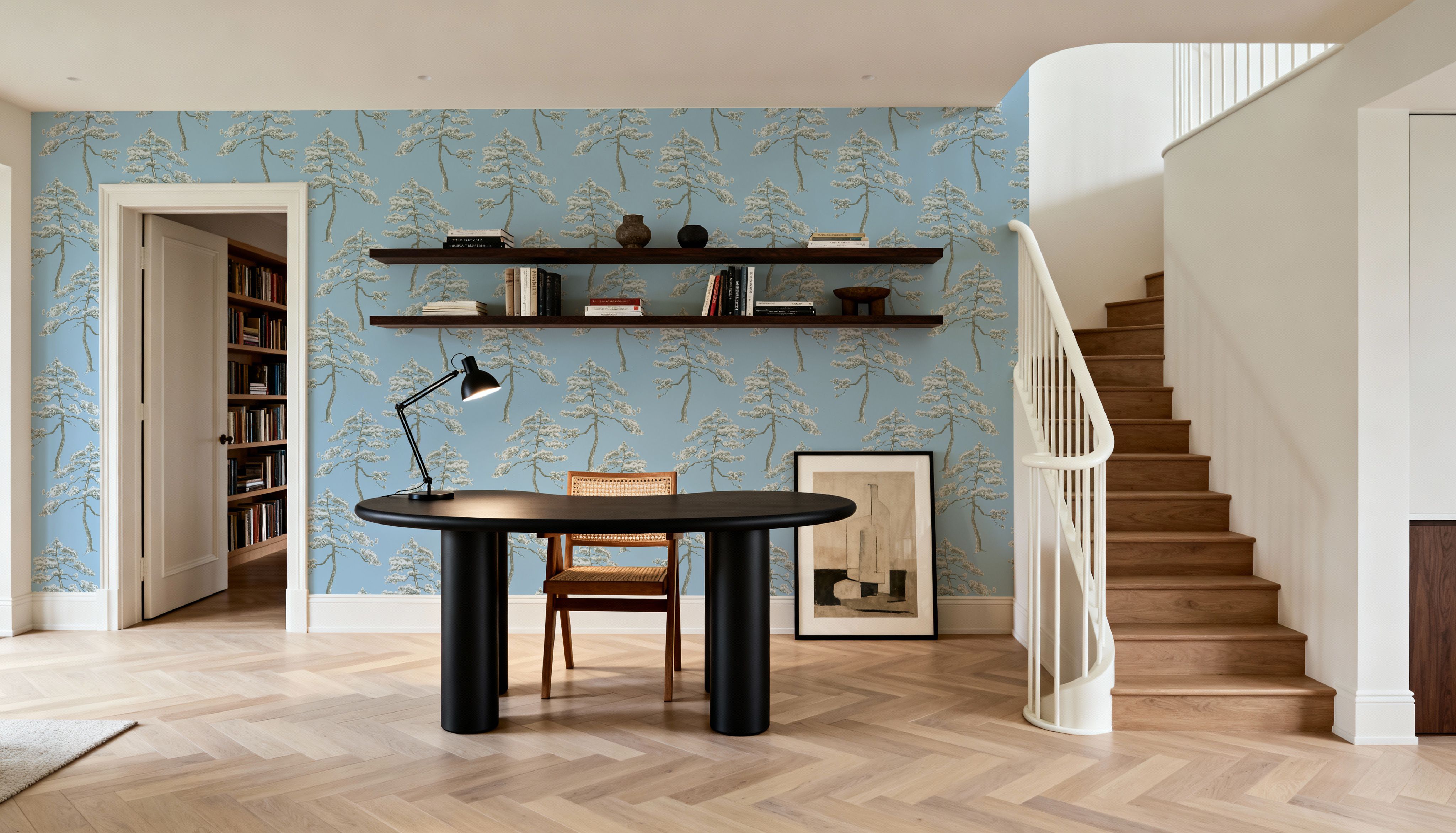 Forest Trees, Ice Blue