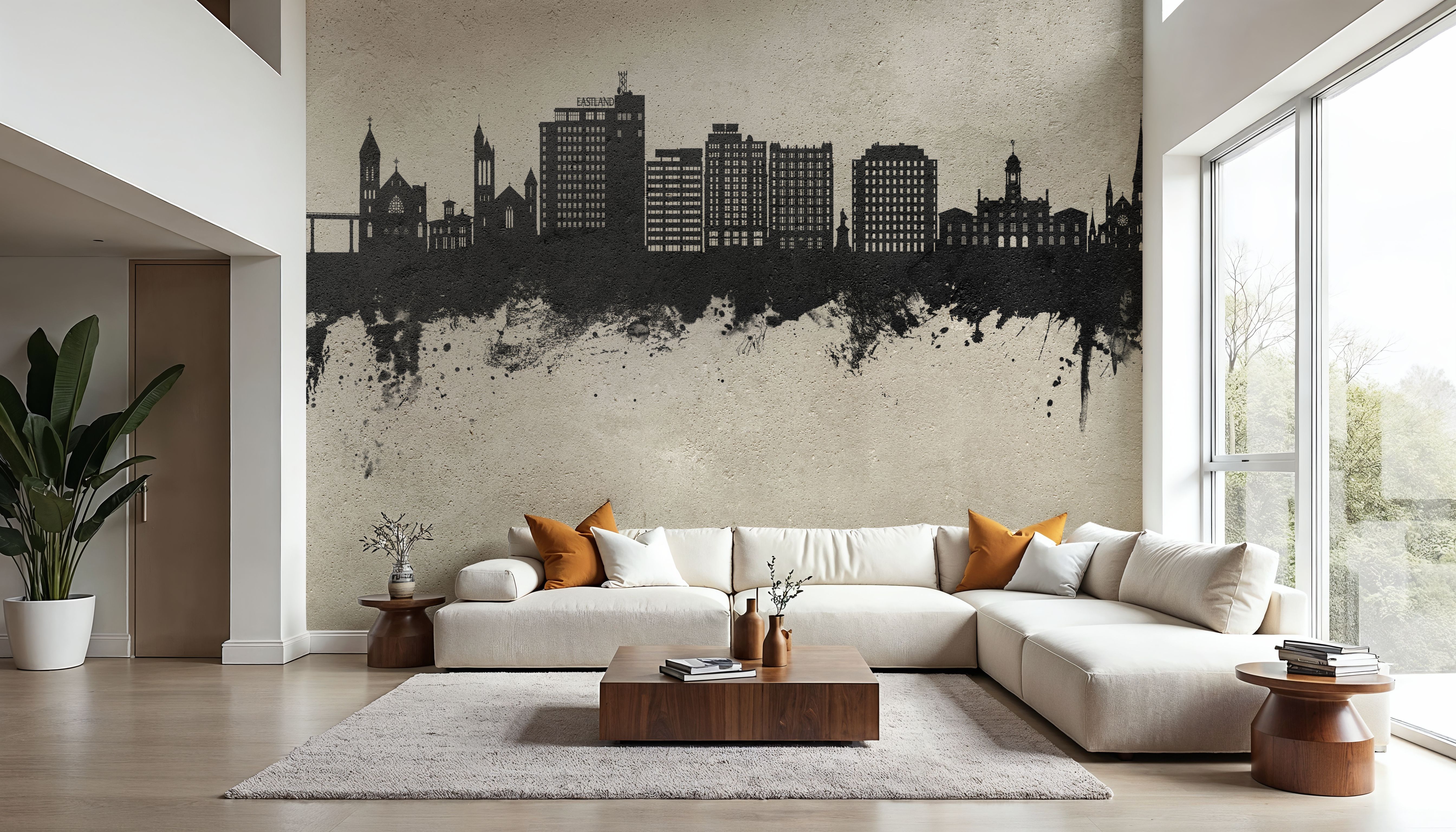 Portland Maine Skyline Concrete