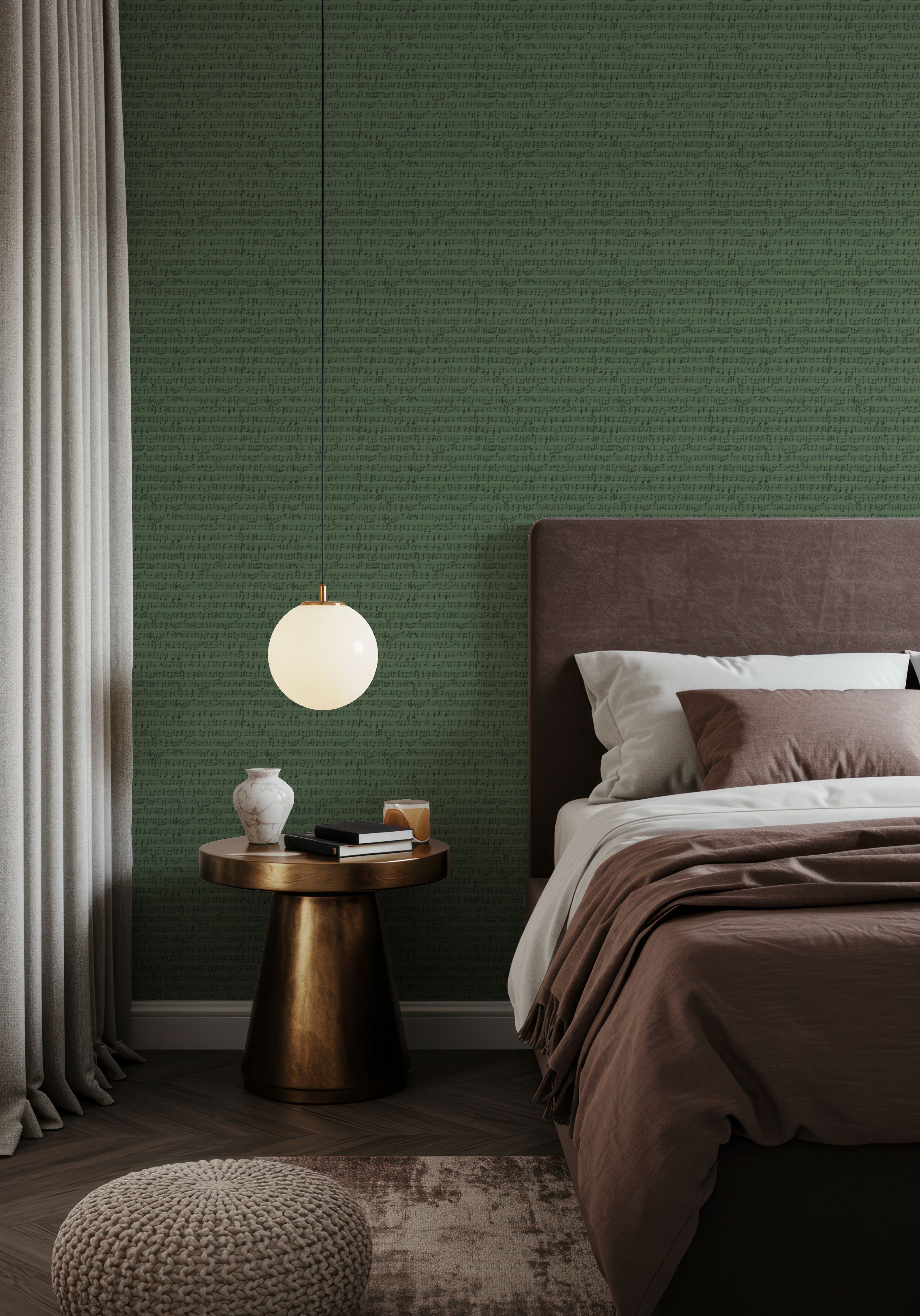 Notes On A Score, Middle Green, Wallpaper