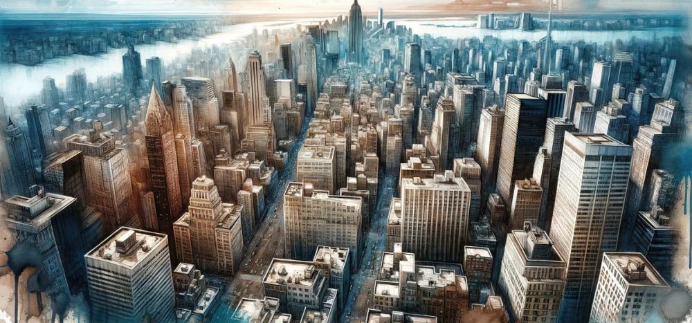 Watercolor Urban Symphony