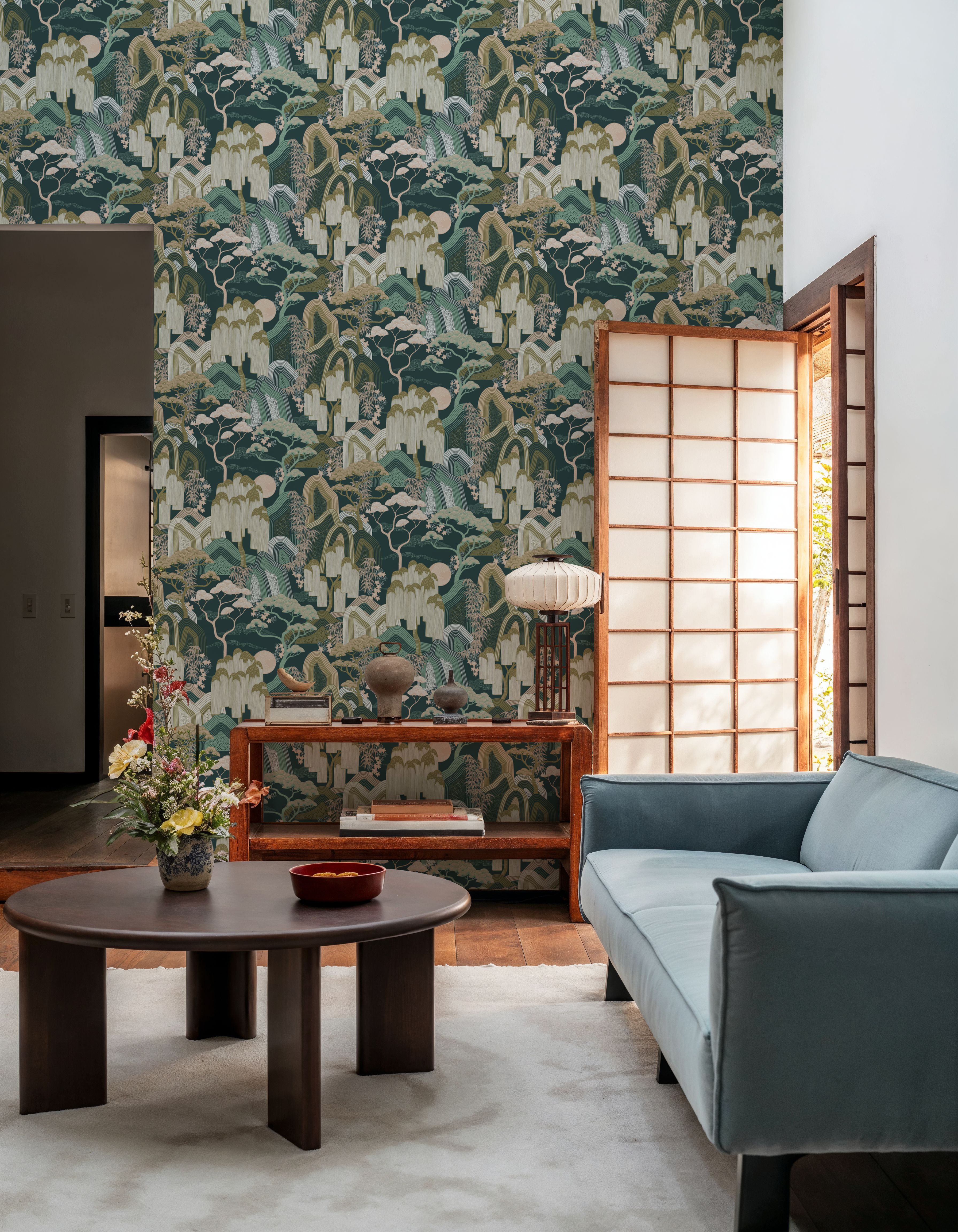 Whispers of the Mountain Pattern, Green