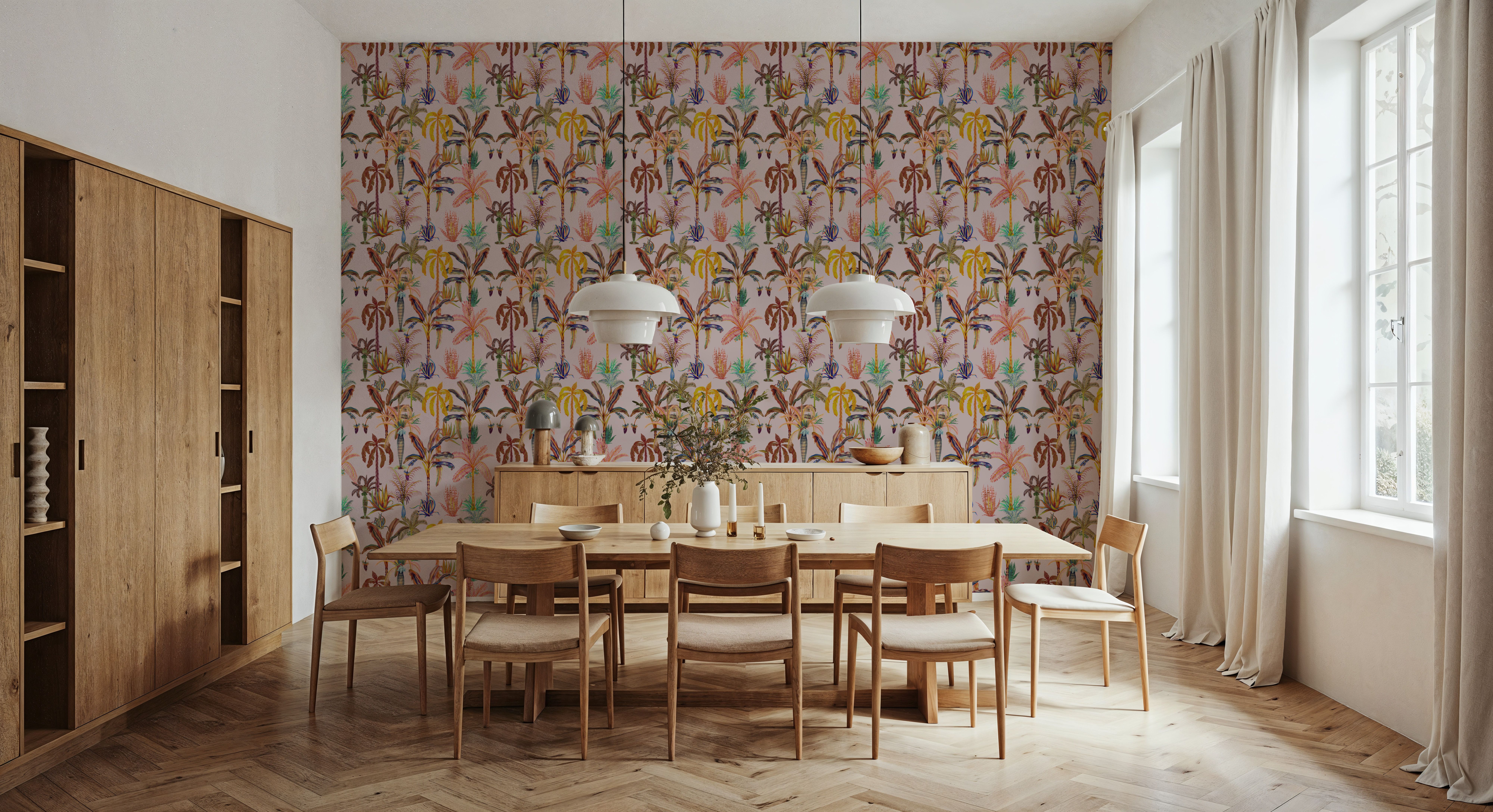 Statement Palms Petite, Light Pink