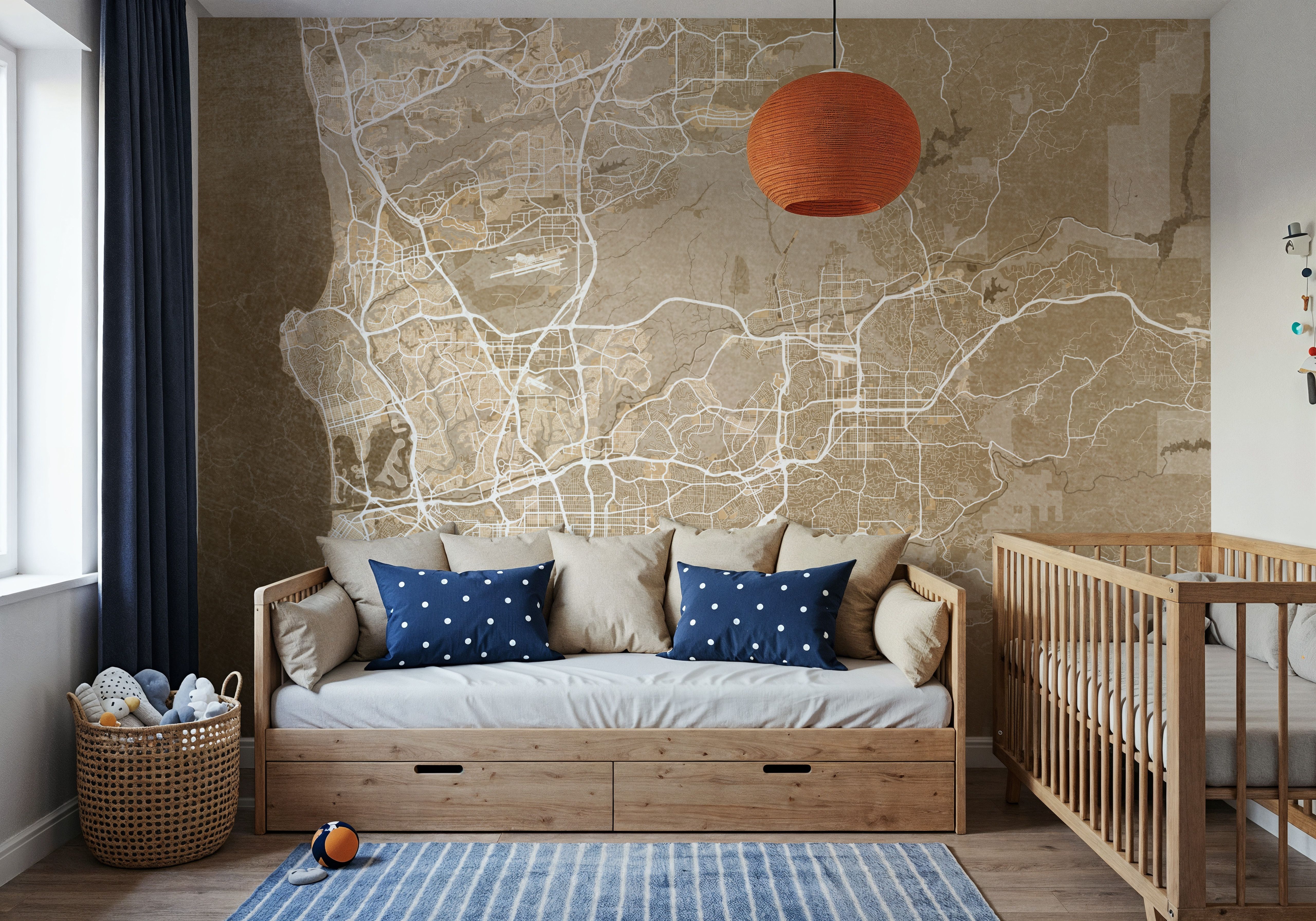 San Diego Ochre, Papel pintado
