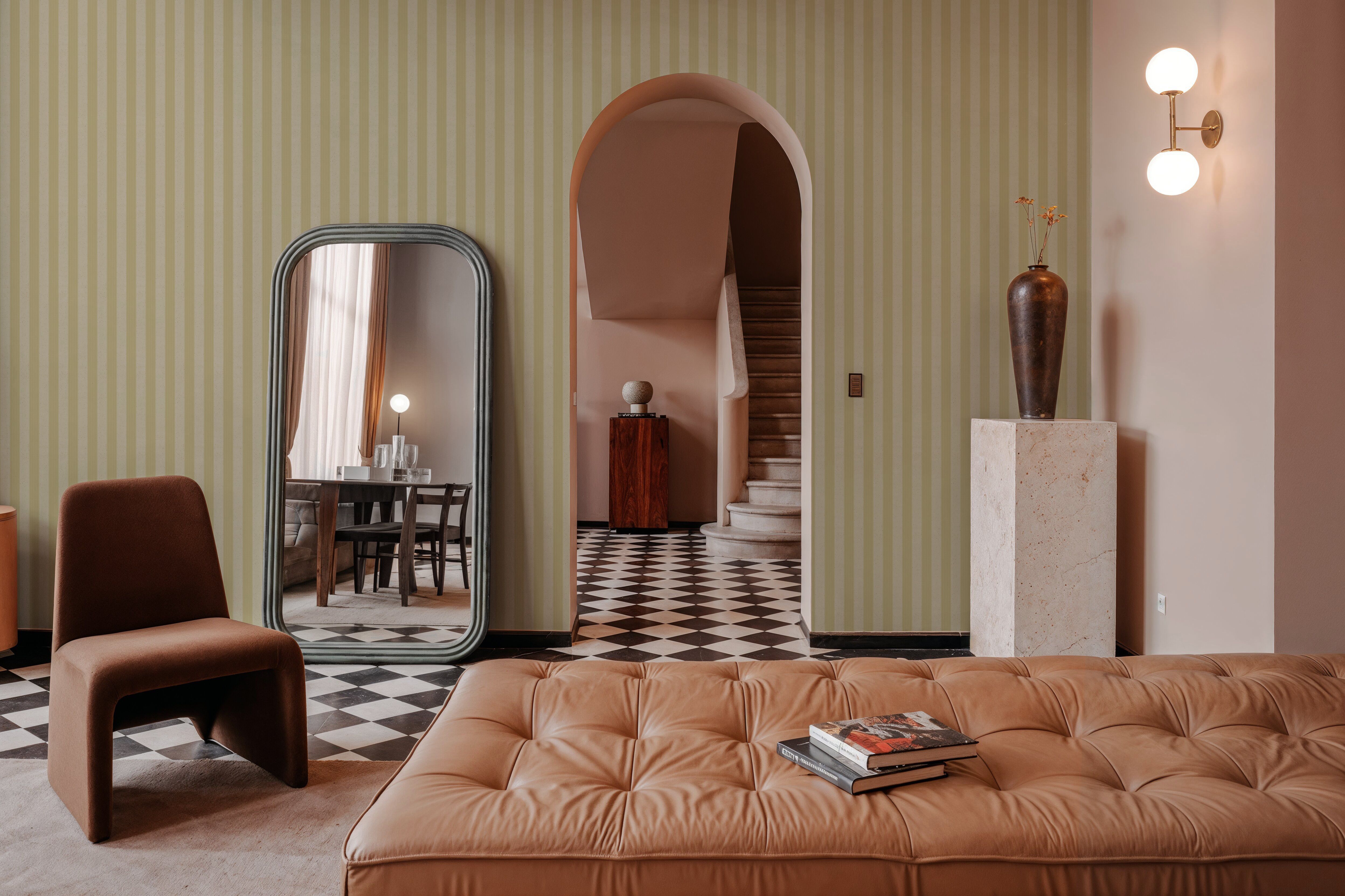 Ticking Awning Stripes, Butter