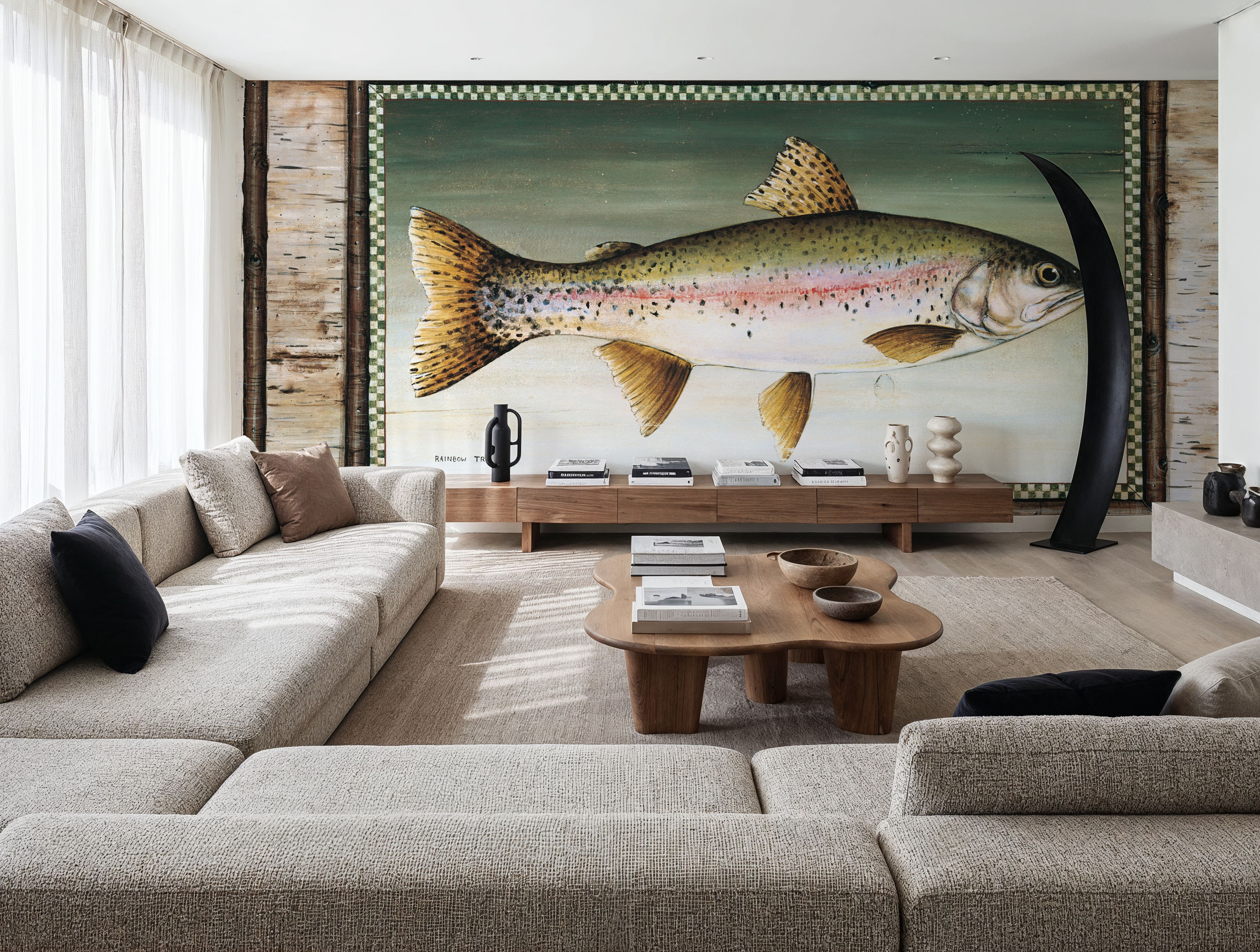 Rainbow Trout Birch Border