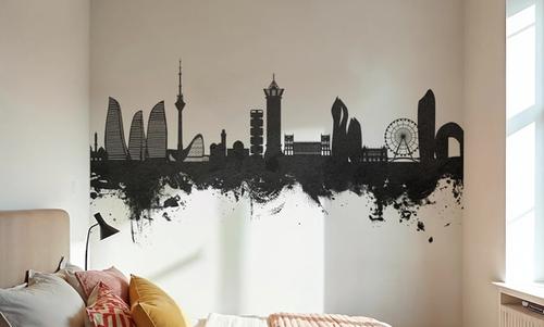 Baku Skyline Black & White
