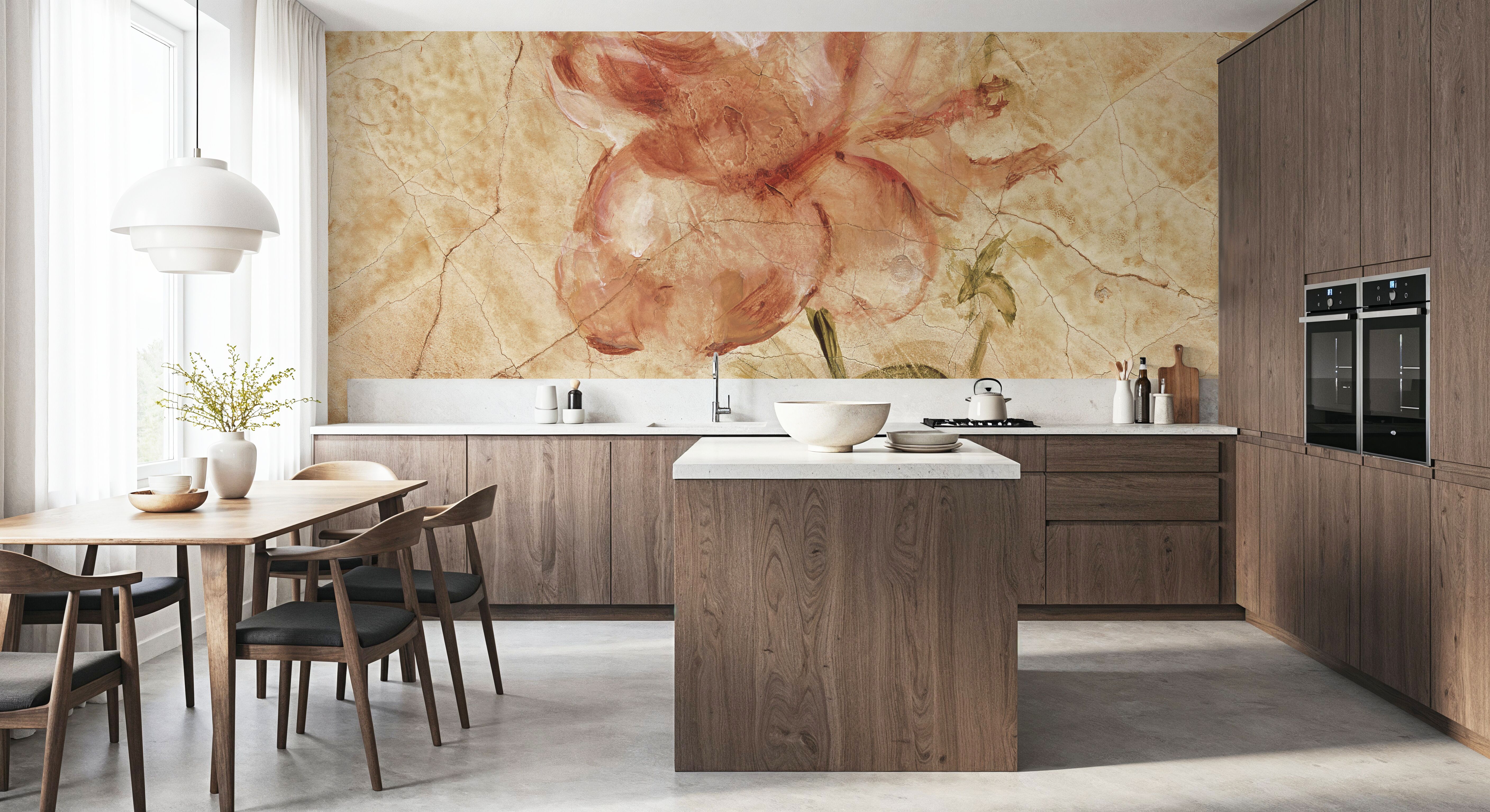 Rose on Cracked Linen