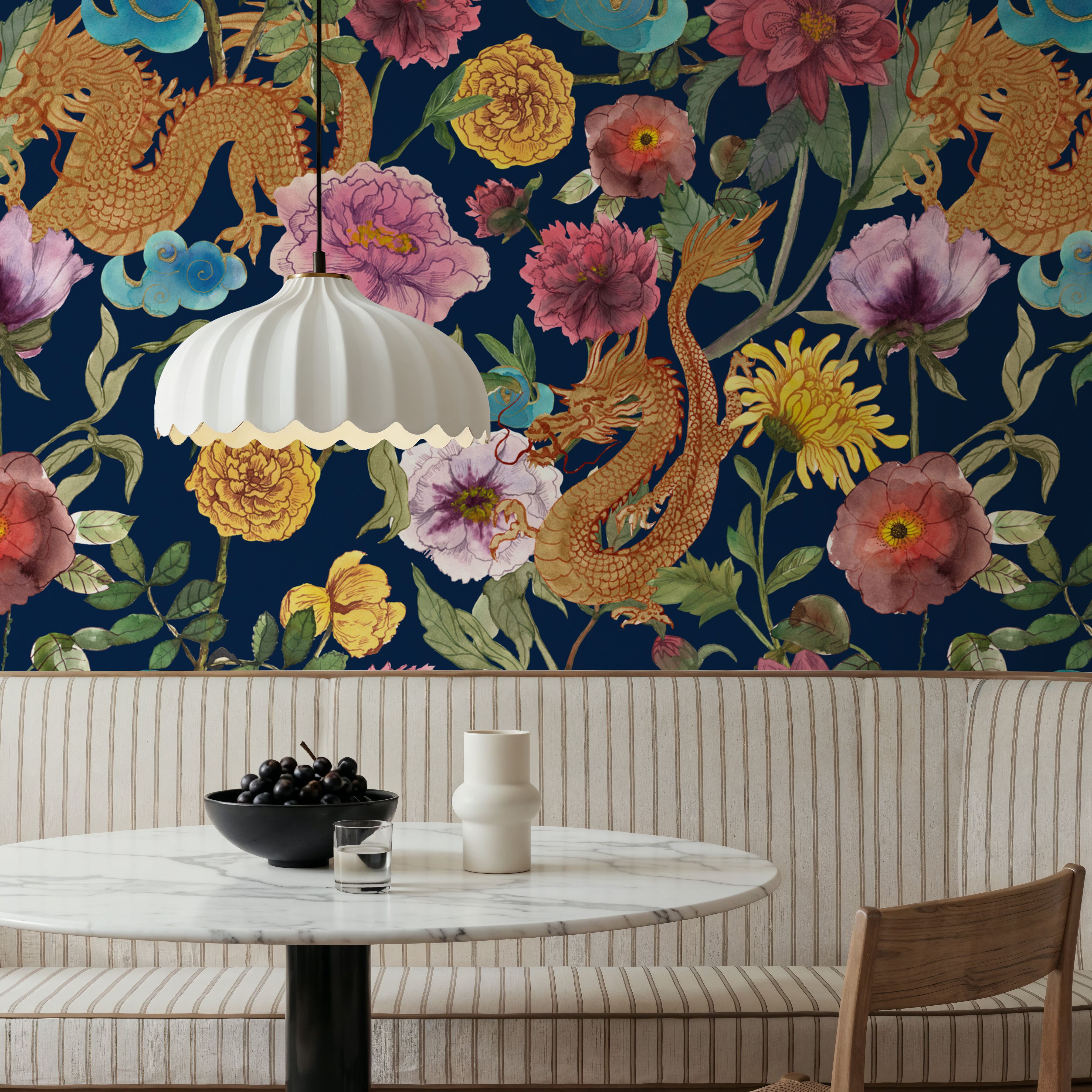 Golden Dragon Garden, Wallpaper